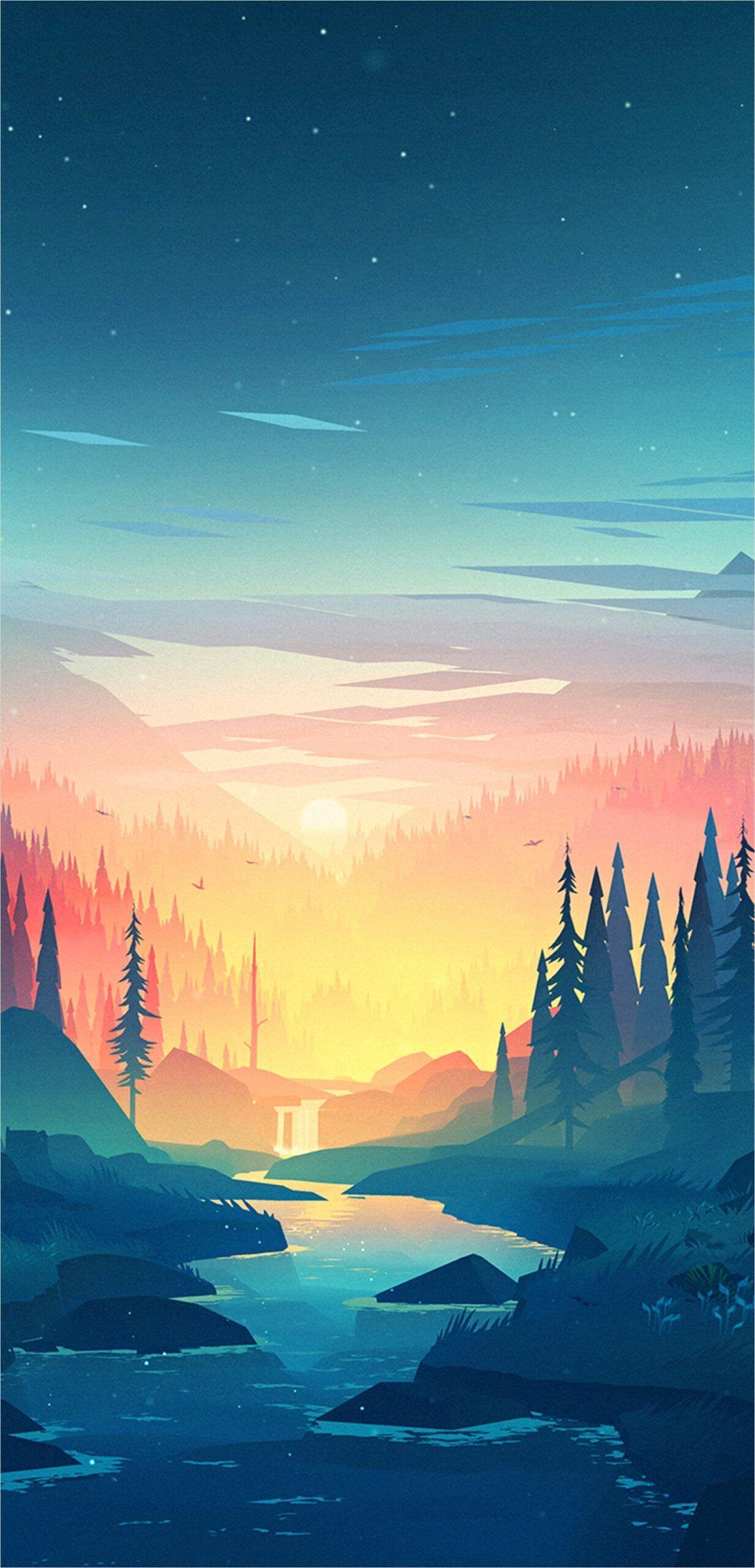 1233x2560 4k Small Memory Wallpaper. Scenery wallpaper, Nature wallpaper, Landscape art