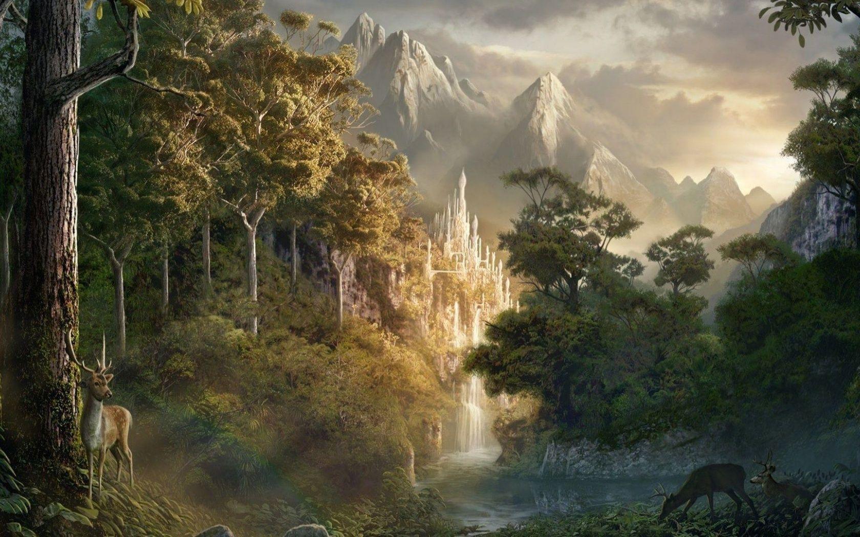 1680x1050 Sarel Theron, fantasy, art, scenery, landscape desktop PC and Mac wallpaper