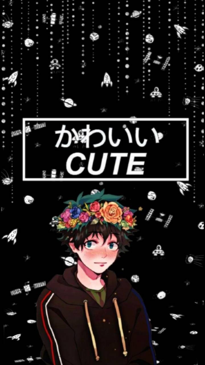 720x1280 Cute Deku Wallpaper