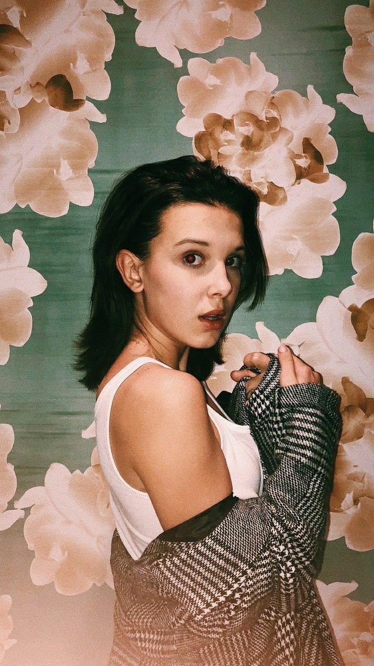 754x1341 Millie Bobby Brown iPhone Wallpaper