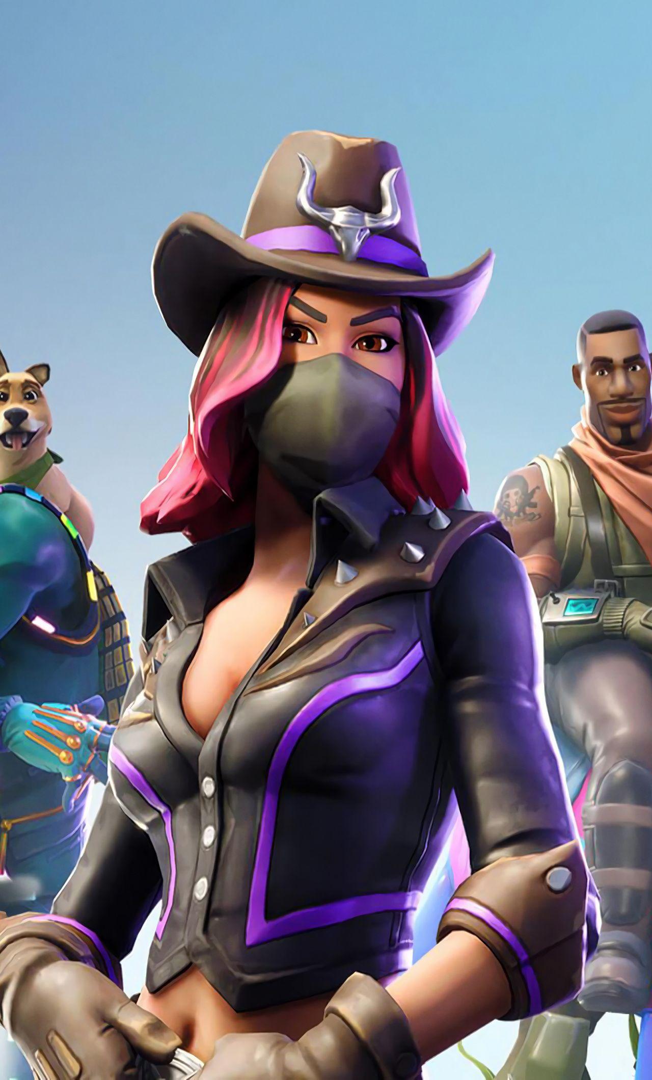 1280x2120 Download Video game, Calamity, cowgirl, video game, Fortnite 2018 wallpaper, 1280x iPhone 6 Plus