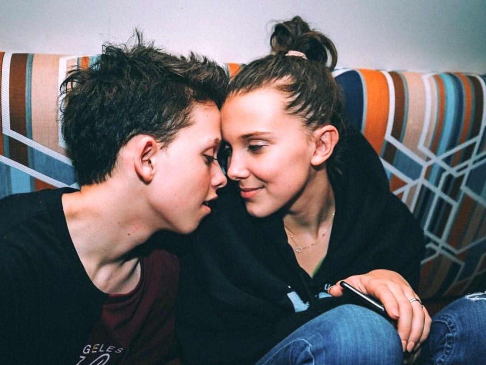 1600x1200 Millie Bobby Brown And Jacob Sartorius