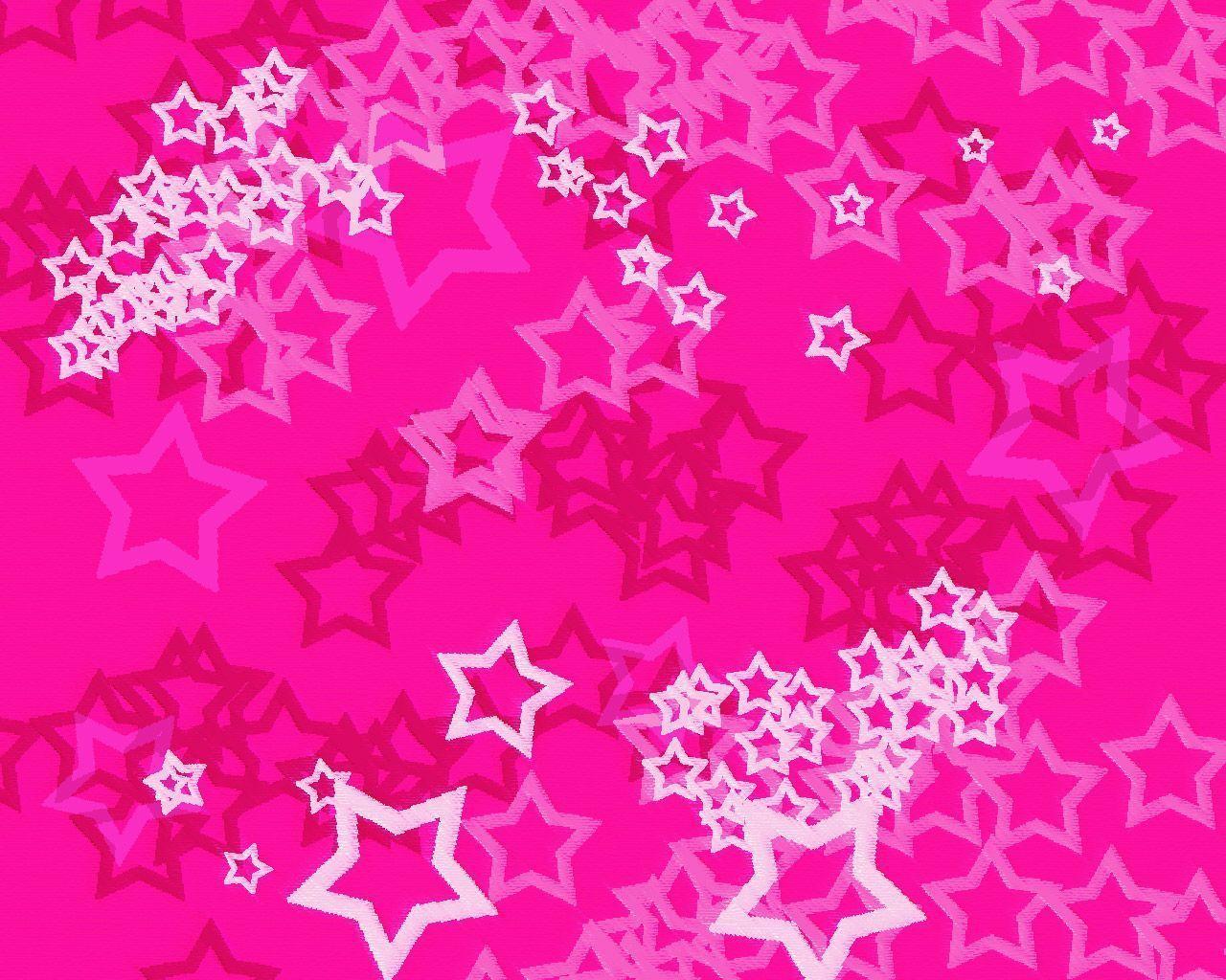 1280x1024 Cute Pink Background Stars Pattern Ppt Background