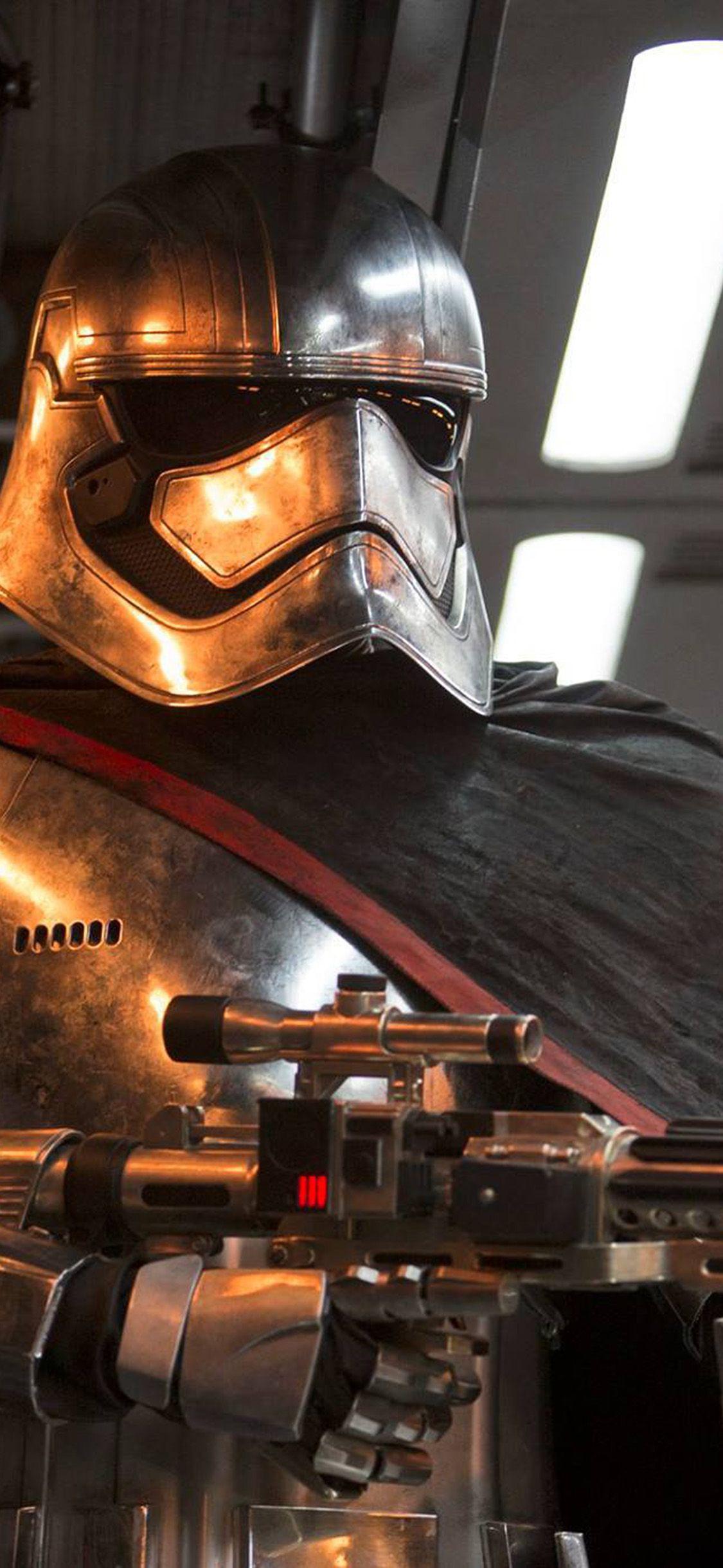 1125x2436 iPhone X wallpaper. phasma force starwars art