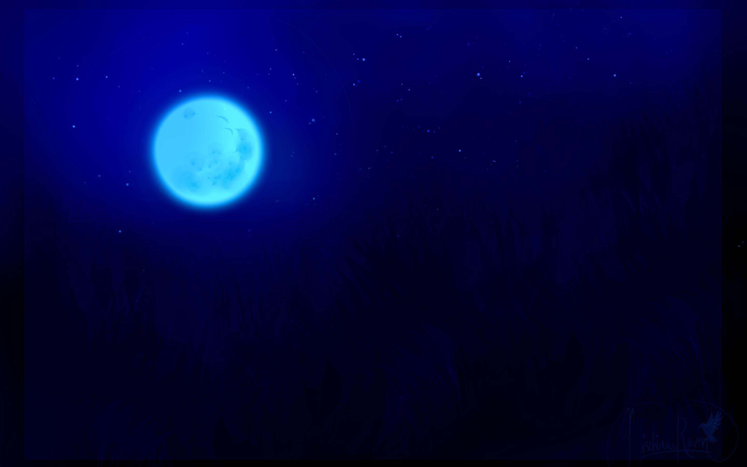 2880x1800 Blue Moon Dark Night Macbook Pro Retina HD 4k Wallpaper, Image, Background, Photo and Picture