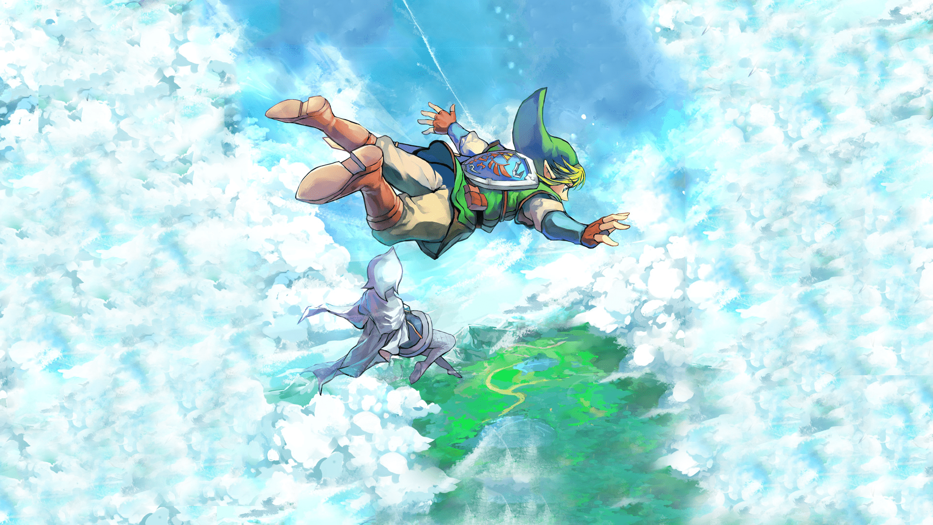 1920x1080 Zelda Skyward Sword Background. Skull Sword Wallpaper, The Sword in the Stone Wallpaper and Herobrine Diamond Sword Wallpaper