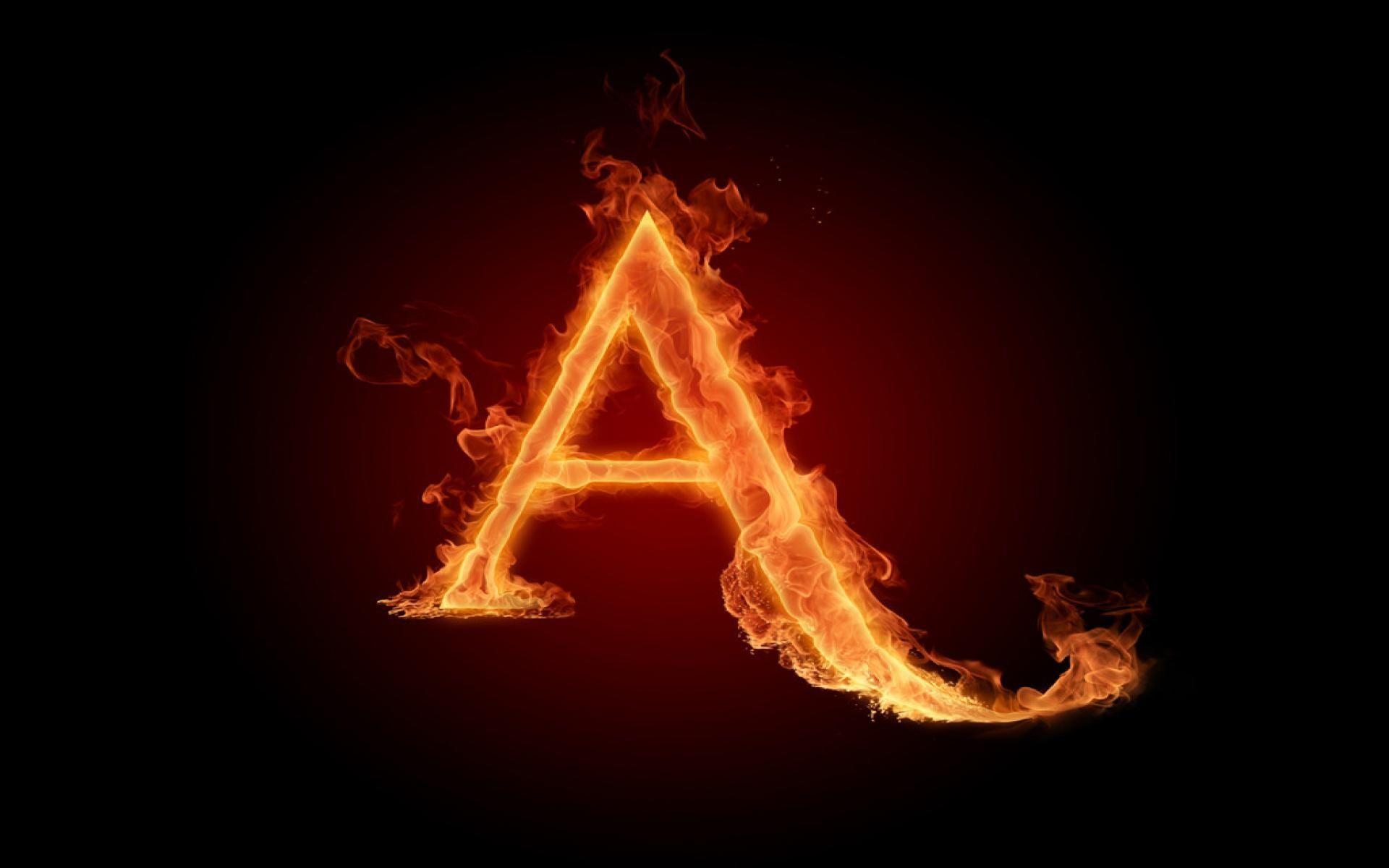 1920x1200 HD Burning Fire Letter A Desktop Background photograph. Alphabet wallpaper, Alphabet photo, Fire image