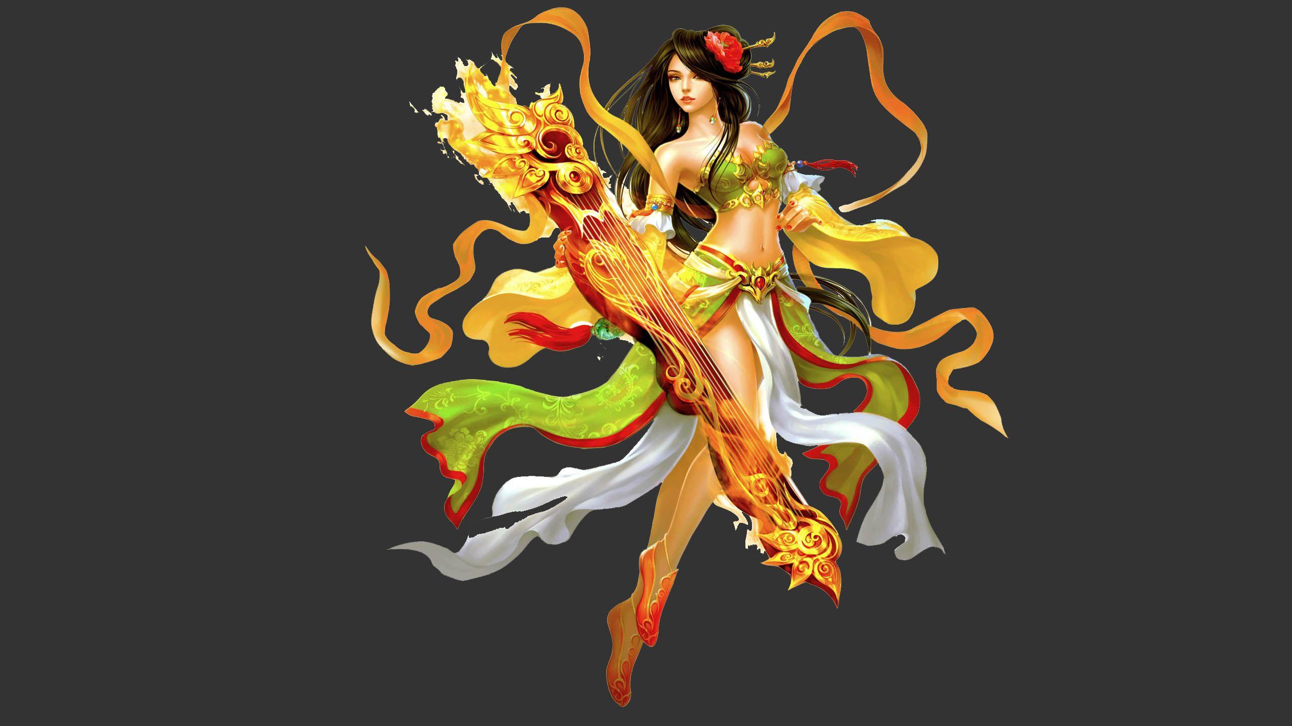 2560x1440 Gorgeous Oriental Chinese girl Dynasty Fantasy Art Wallpaper HD :
