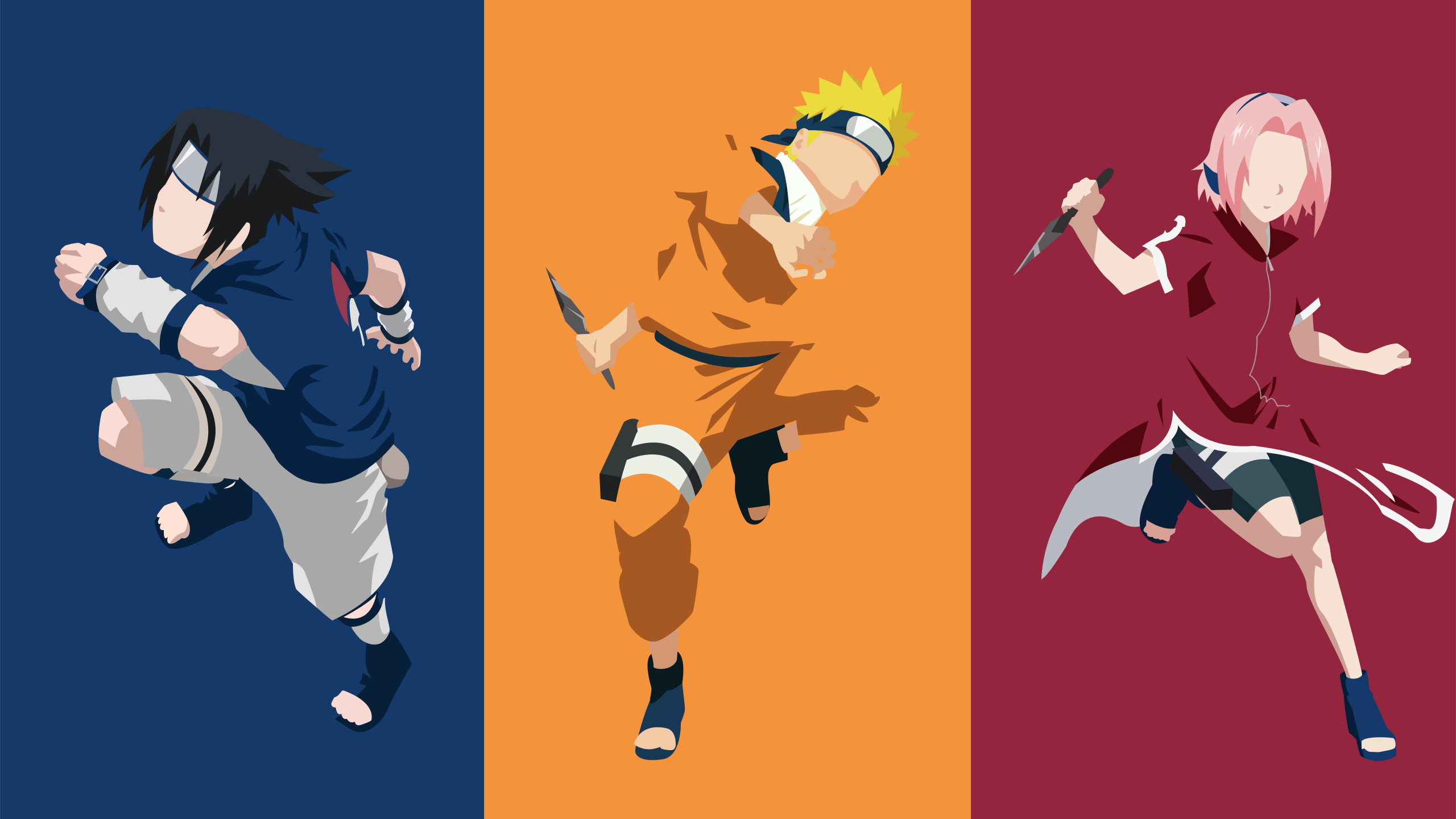 2560x1440 Kid Naruto Vs Sasuke Desktop Wallpaper