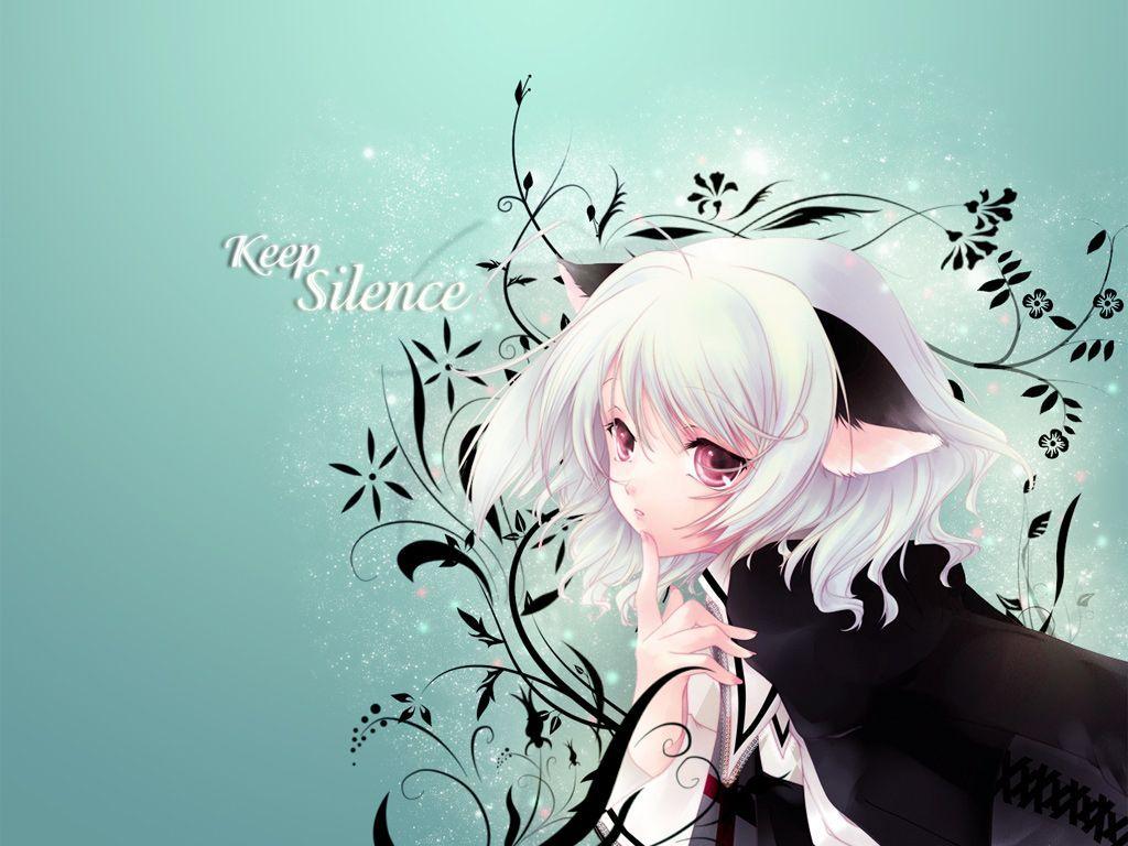 1024x768 Pretty White Anime Girls Wallpaper