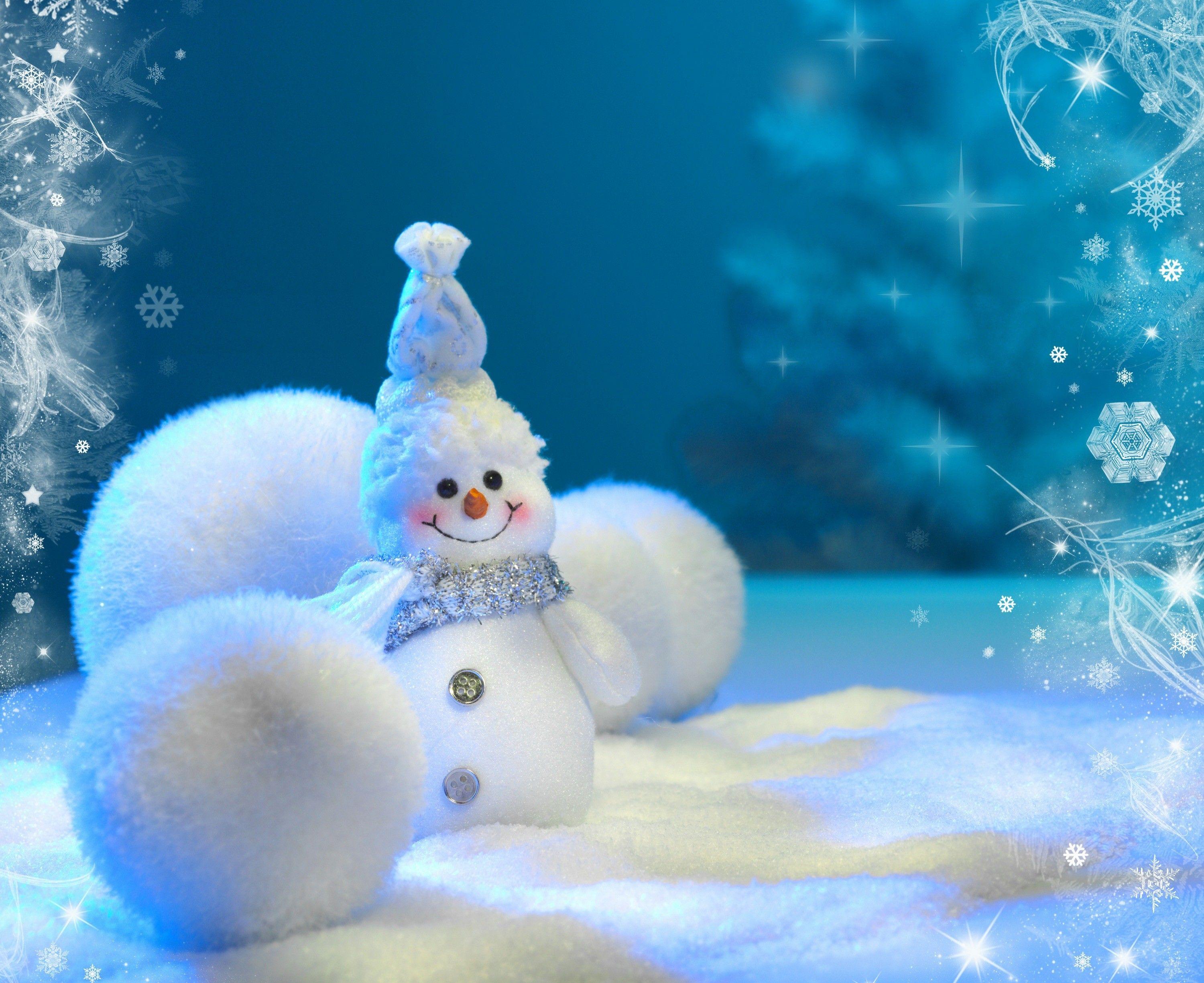3000x2450 Winter: Cute Snowman Christmas Photography White Magic New Year