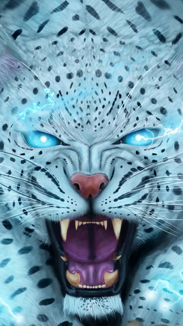 720x1280 Blue Laopard wallpaper