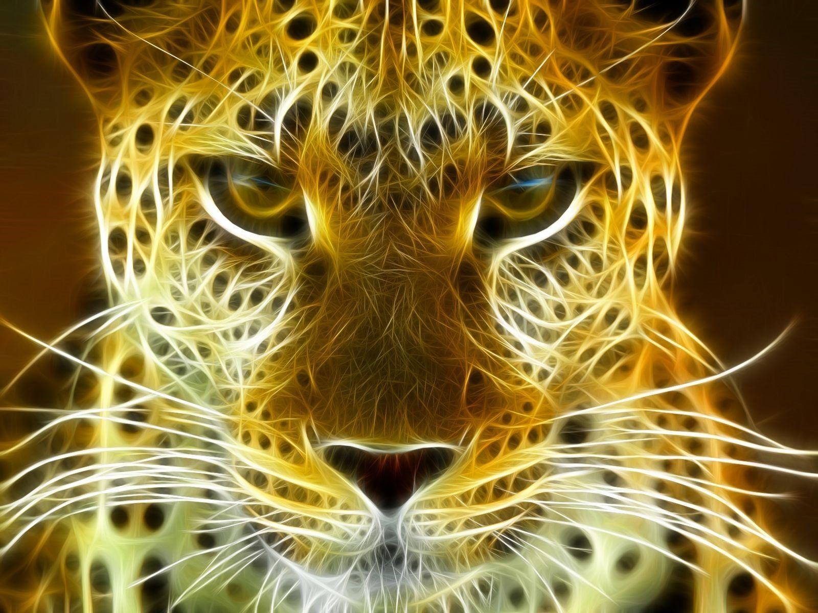 1600x1200 Buy 1Get 1 Free Coupon BOGO18 Tiger Fractal Neon Modern. Etsy. Big cats art, Animal wallpaper, Animals