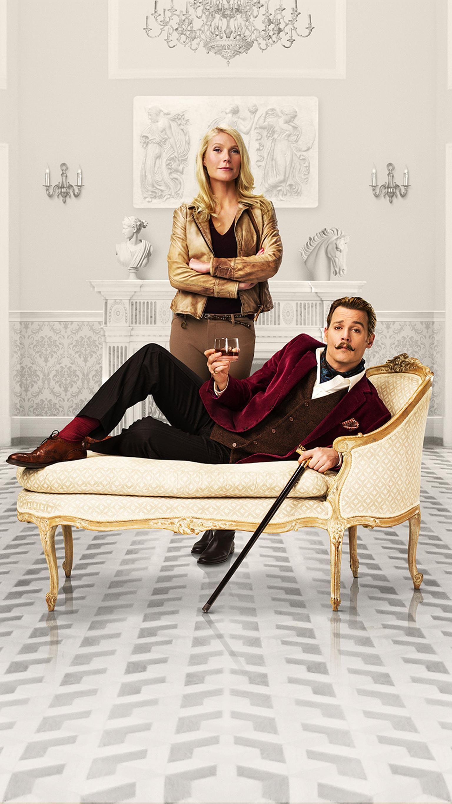 1536x2732 Mortdecai (2015) Phone Wallpaper. Moviemania. Johnny depp movies list, Johnny depp movies, Johnny depp