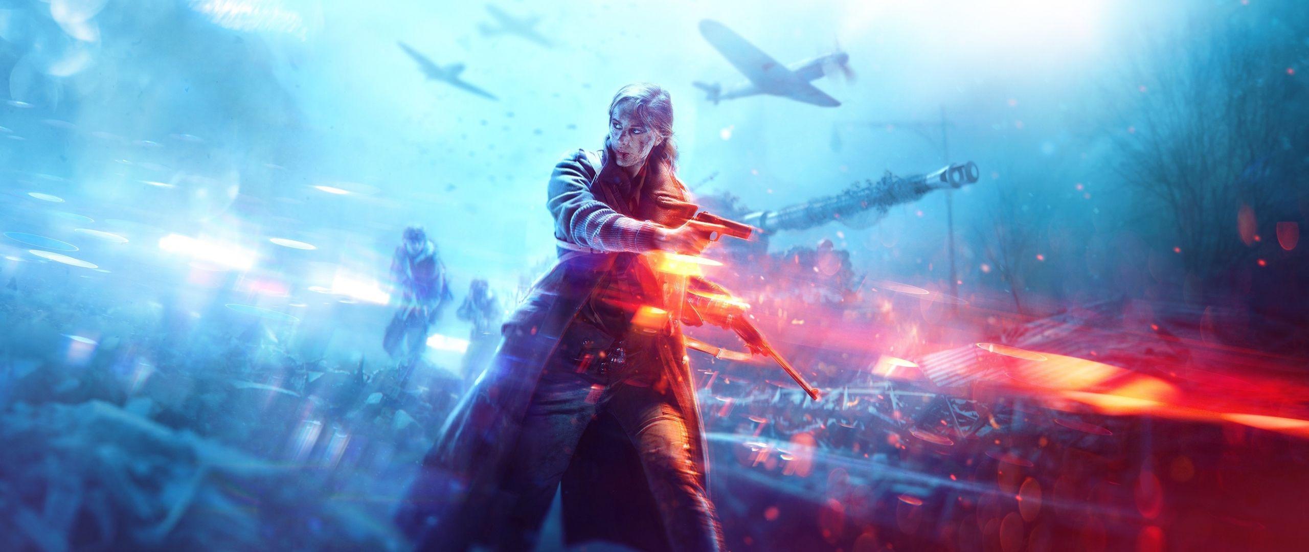 2560x1080 Download 2560x1080 wallpaper battlefield video game, woman soldier, dual wide, widescreen, 2560x1080 HD image, background, 7977