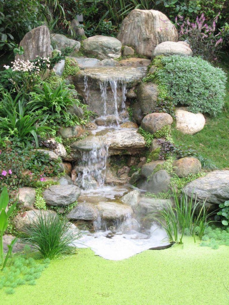 768x1024 Picture of Backyard Garden Waterfalls (Ideas & Designs)