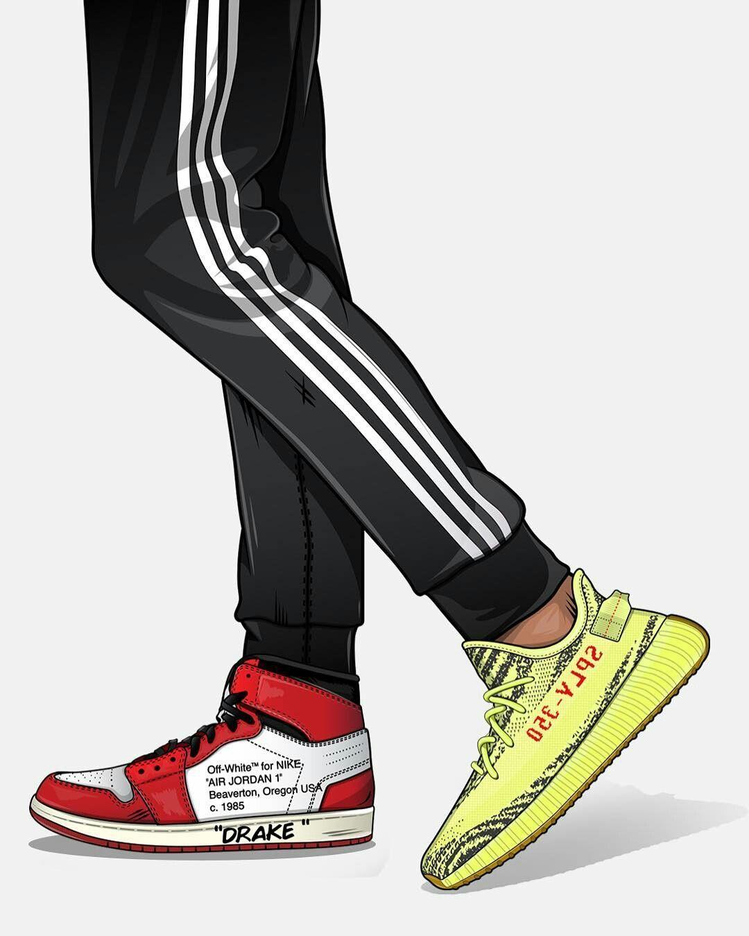 1080x1350 Off White Shoes Wallpaper