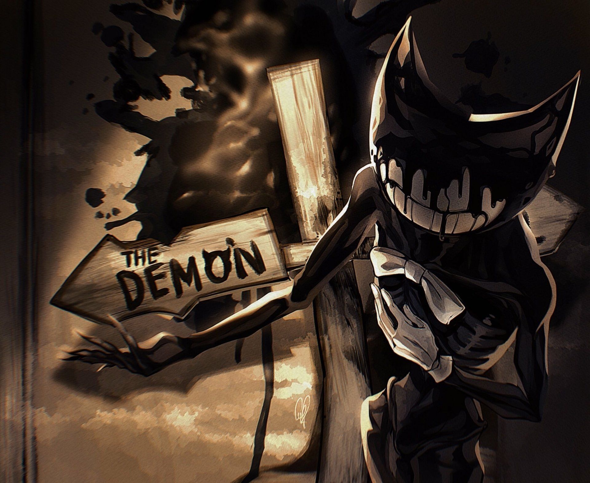 1920x1571 Bendy Demon HD Wallpaper
