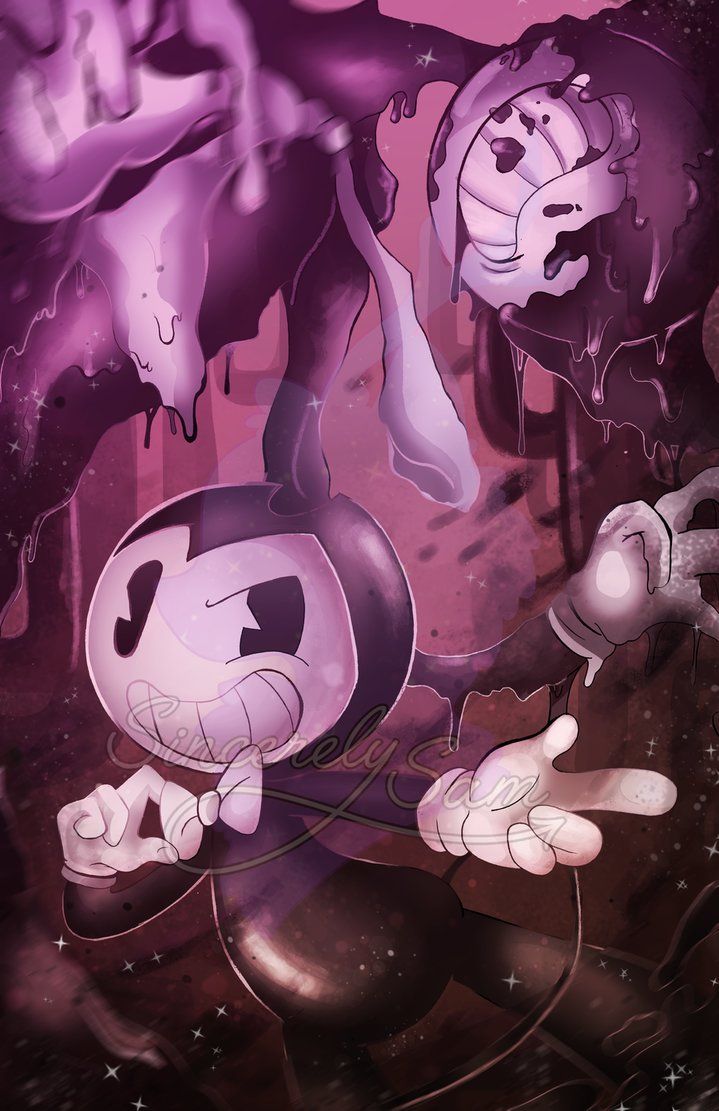 719x1111 Bendy The Demon Wm Artwork. Bendy wallpaper iphone, The ink demon art, Bendy