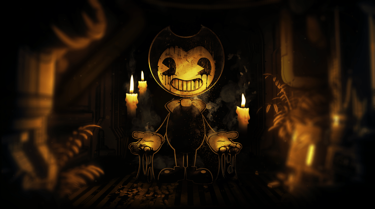 1500x839 Hd Wallpaper Bendy And The Ink Machine Video Game Ink Demon Bindi And The Ink Machine