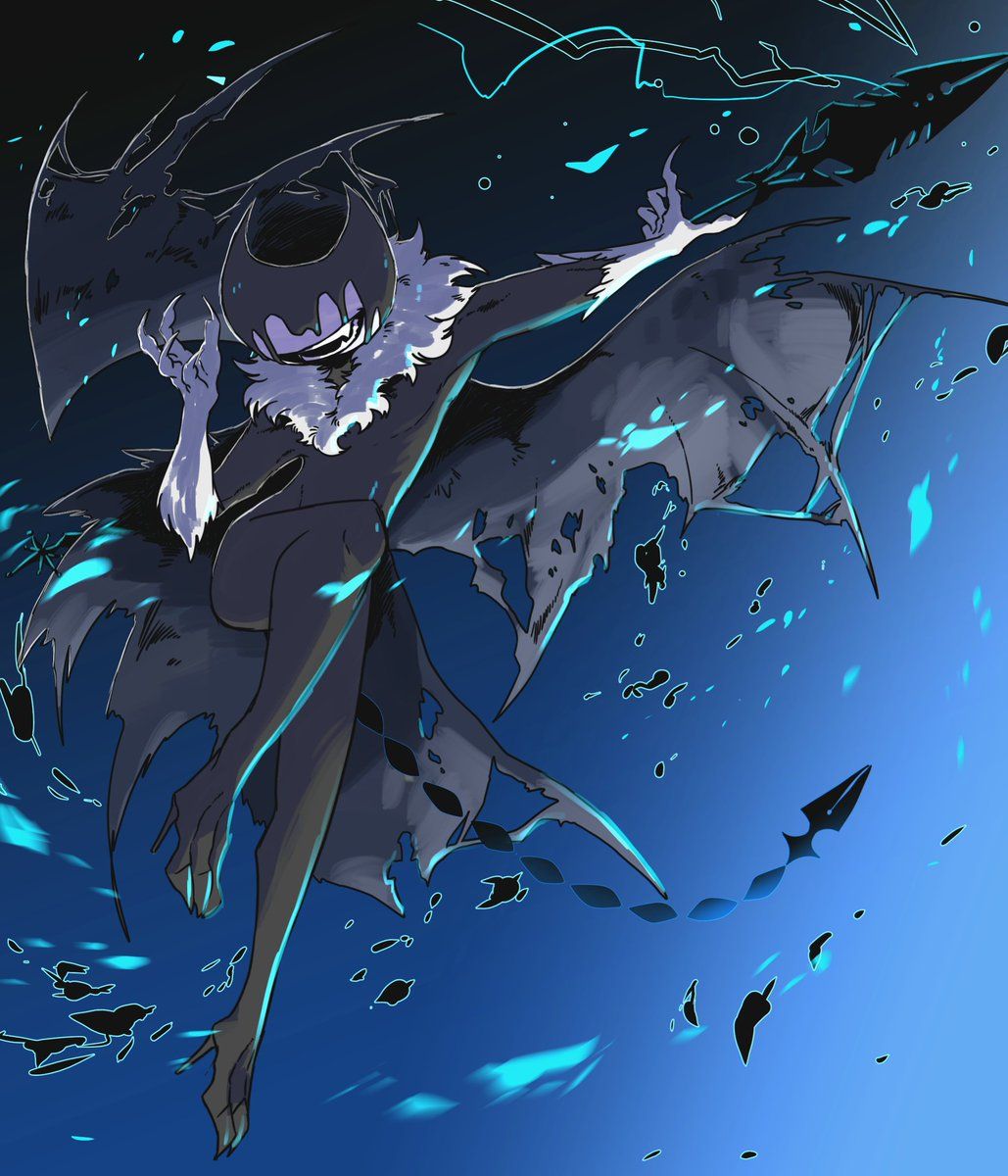 1029x1200 Hᴇɪᴅᴇ on X: Demon wings I just wanted to draw Ink Demon like a crow. / X