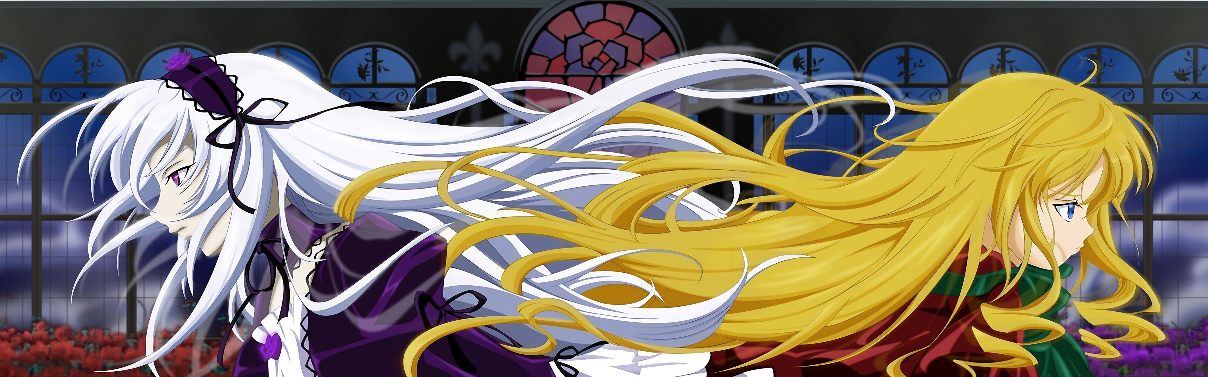 3840x1200 Anime Girls Dual Screen Wallpaperx1200
