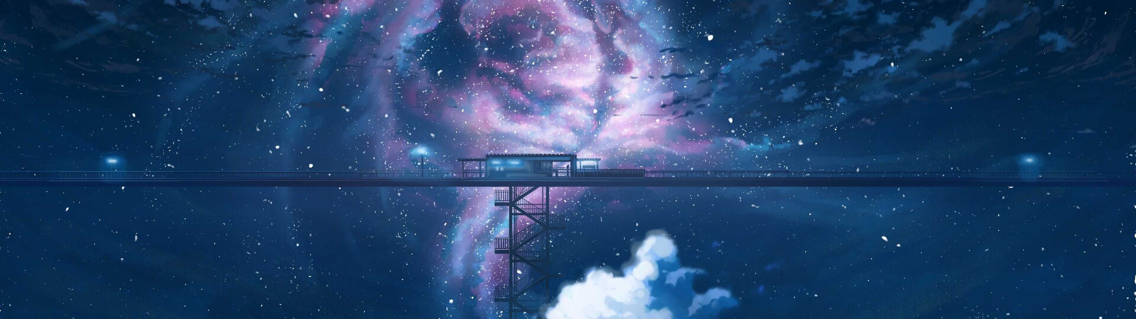 3840x1080 Anime Dual Monitor Wallpaper HD