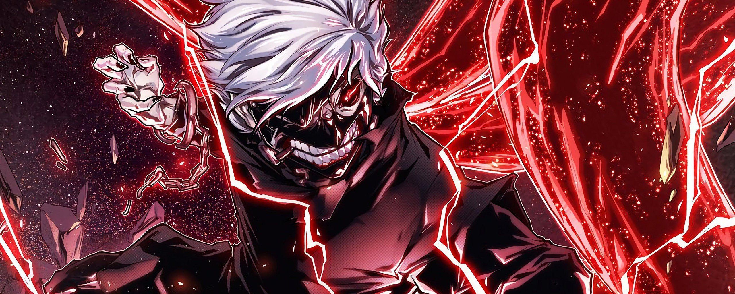 2560x1024 Ken Kaneki Anime HD Wallpaper