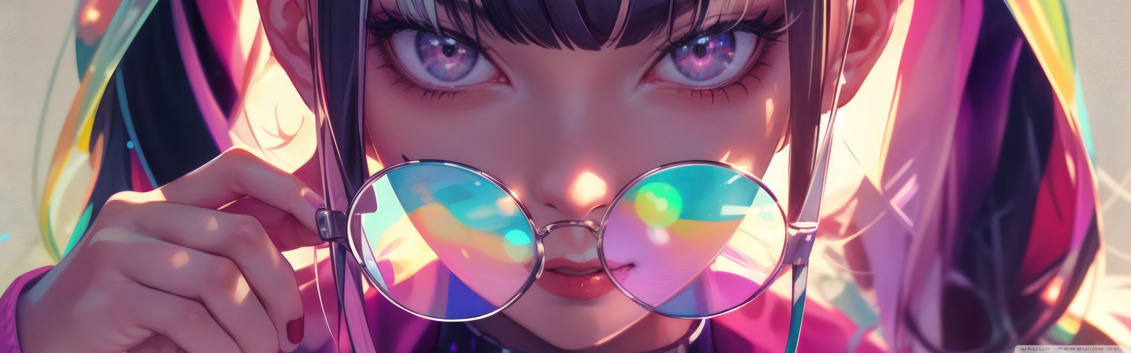 3840x1200 Stylish Anime Girl 4K UHD Wallpaper for UltraHD Desktop and TV : Widescreen and UltraWide Display : Dual Monitor : Smartphone and Tablet Devices