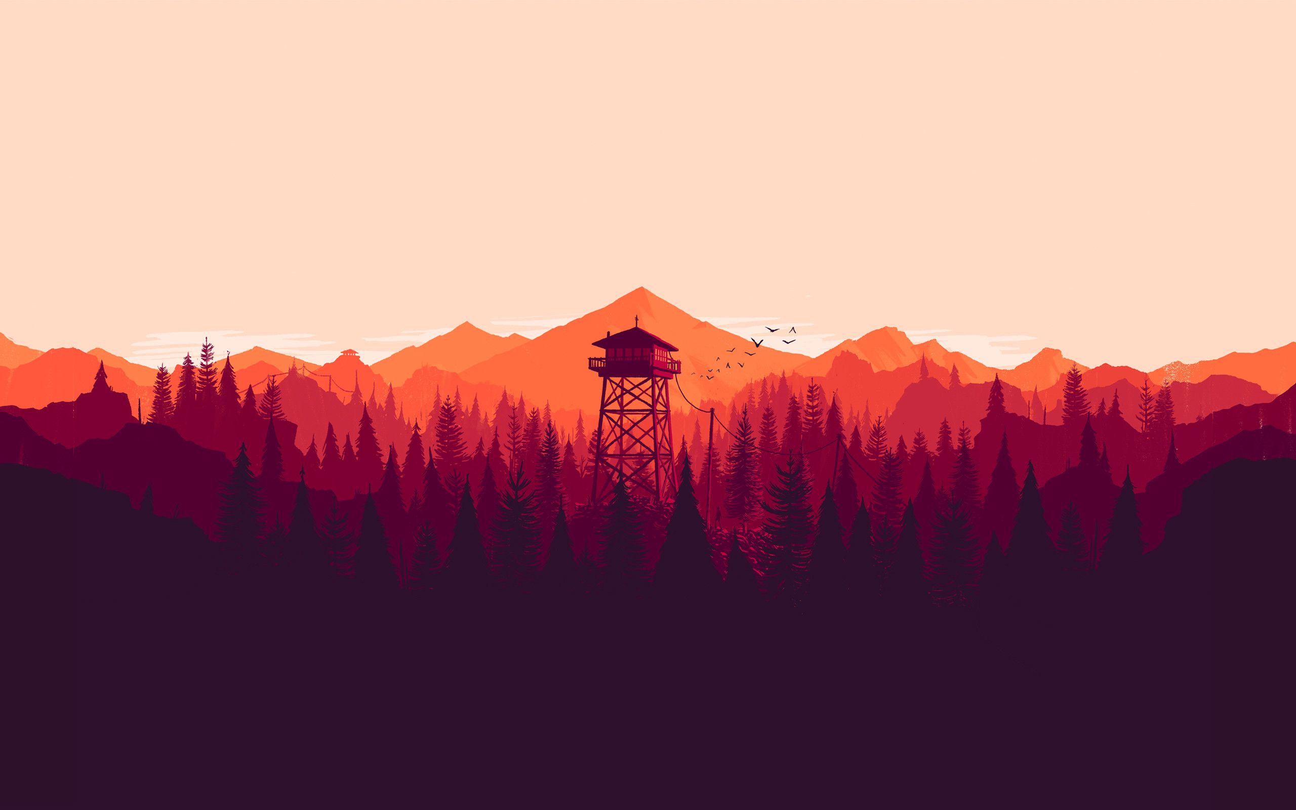 2560x1600 Flat Landscape Wallpaper