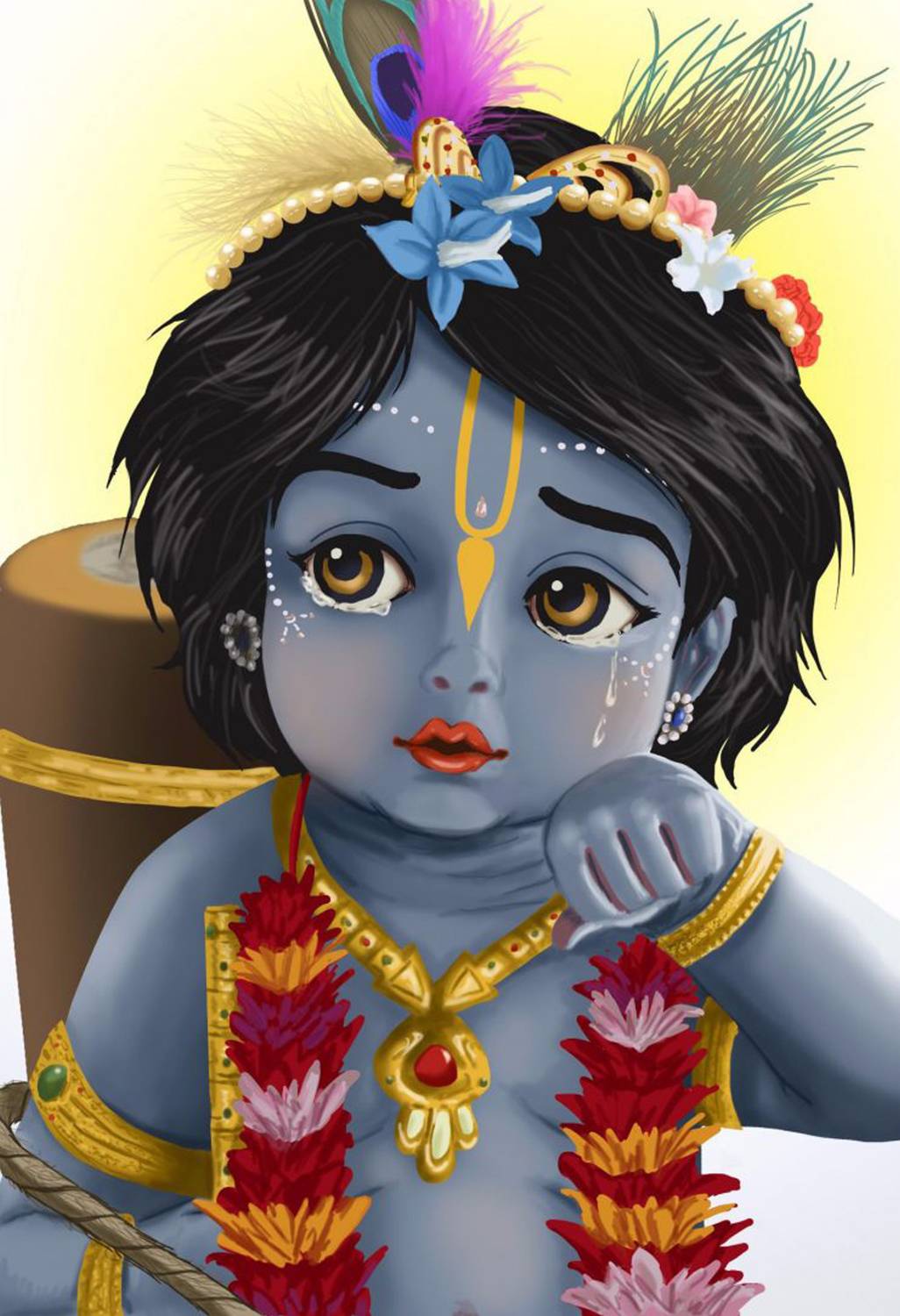 1026x1500 Lord Krishna Wallpaper photo paper Poster Full HD Without Frame for Living Room, Bedroom, Office, Kids Room, Hall, Home Decor. (13X19) Photographic Paper posters in India art, film, design, movie, music, nature
