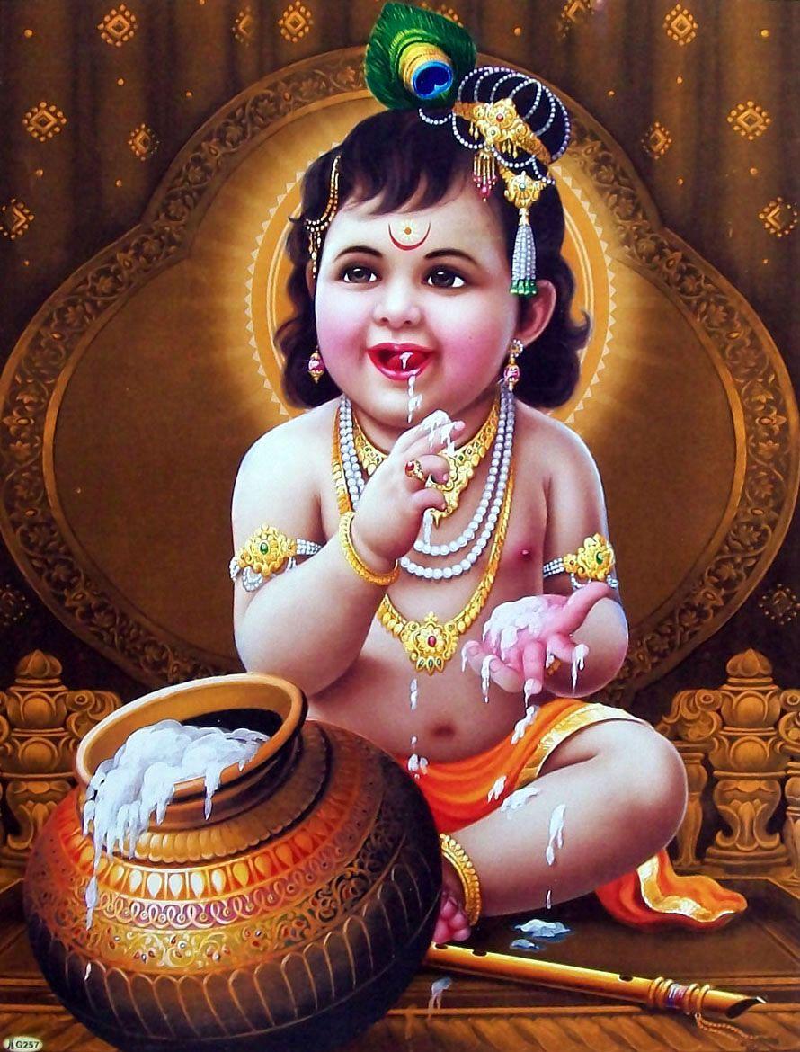 890x1170 Child Krishna Wallpaper