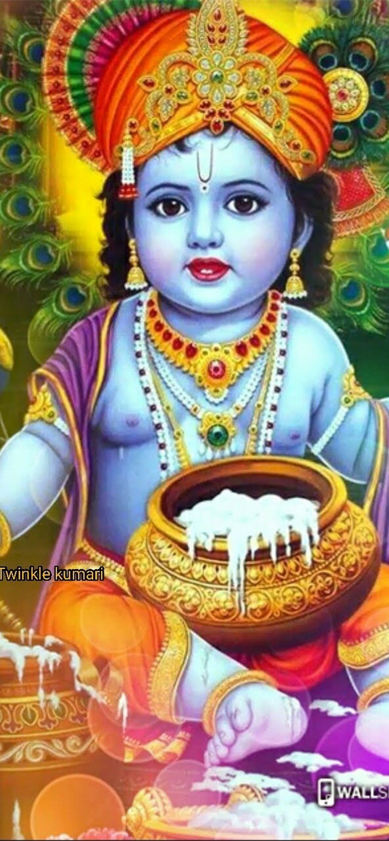 1284x2778 Baby Krishna Top Free Baby Krishna Background Acc. iPhone Wallpaper Free Download