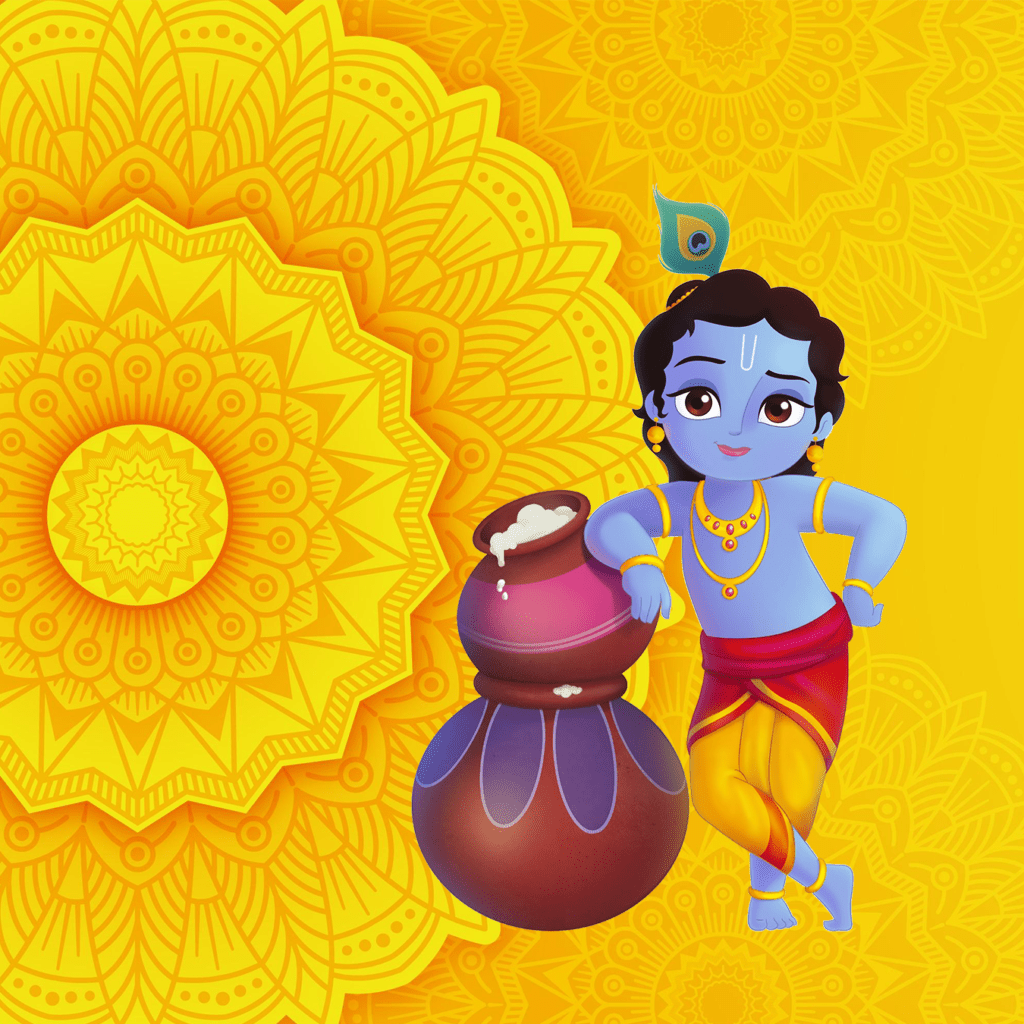 1024x1024 Krishna Kid Wallpaper