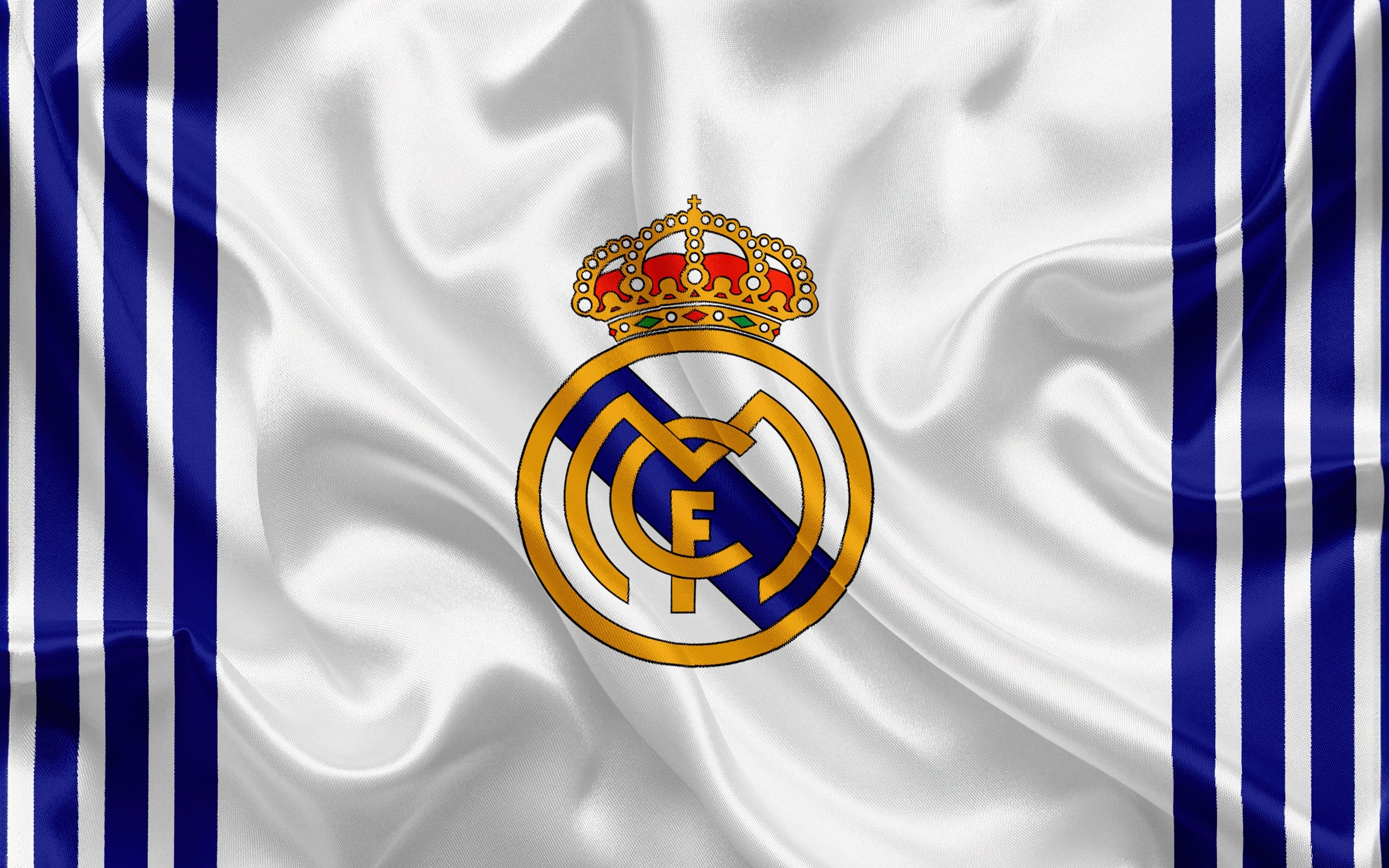 2880x1800 Real Madrid CF Wallpaper 4K, 5K, Logo, Football club, Spanish