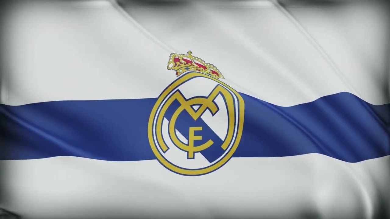 1280x720 Real Madrid Flag Waving. Real MadridFlag Background Video. Champions League. UEFA Real Madrid