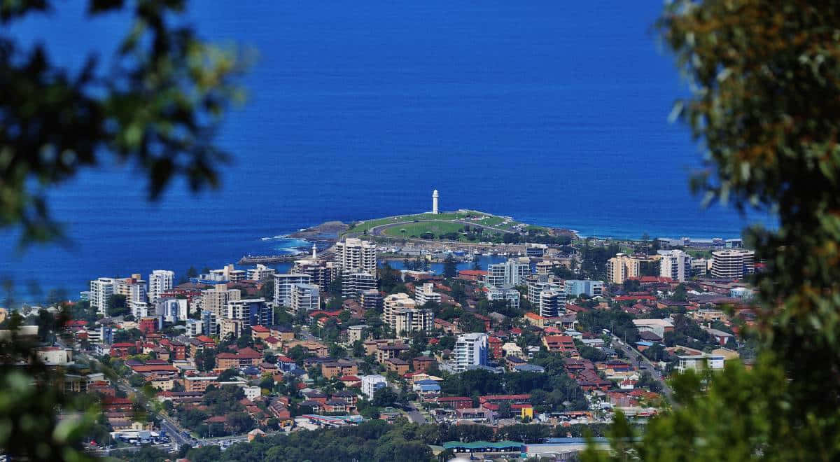 1200x660 Download Sunset over the Wollongong city skyline Wallpaper