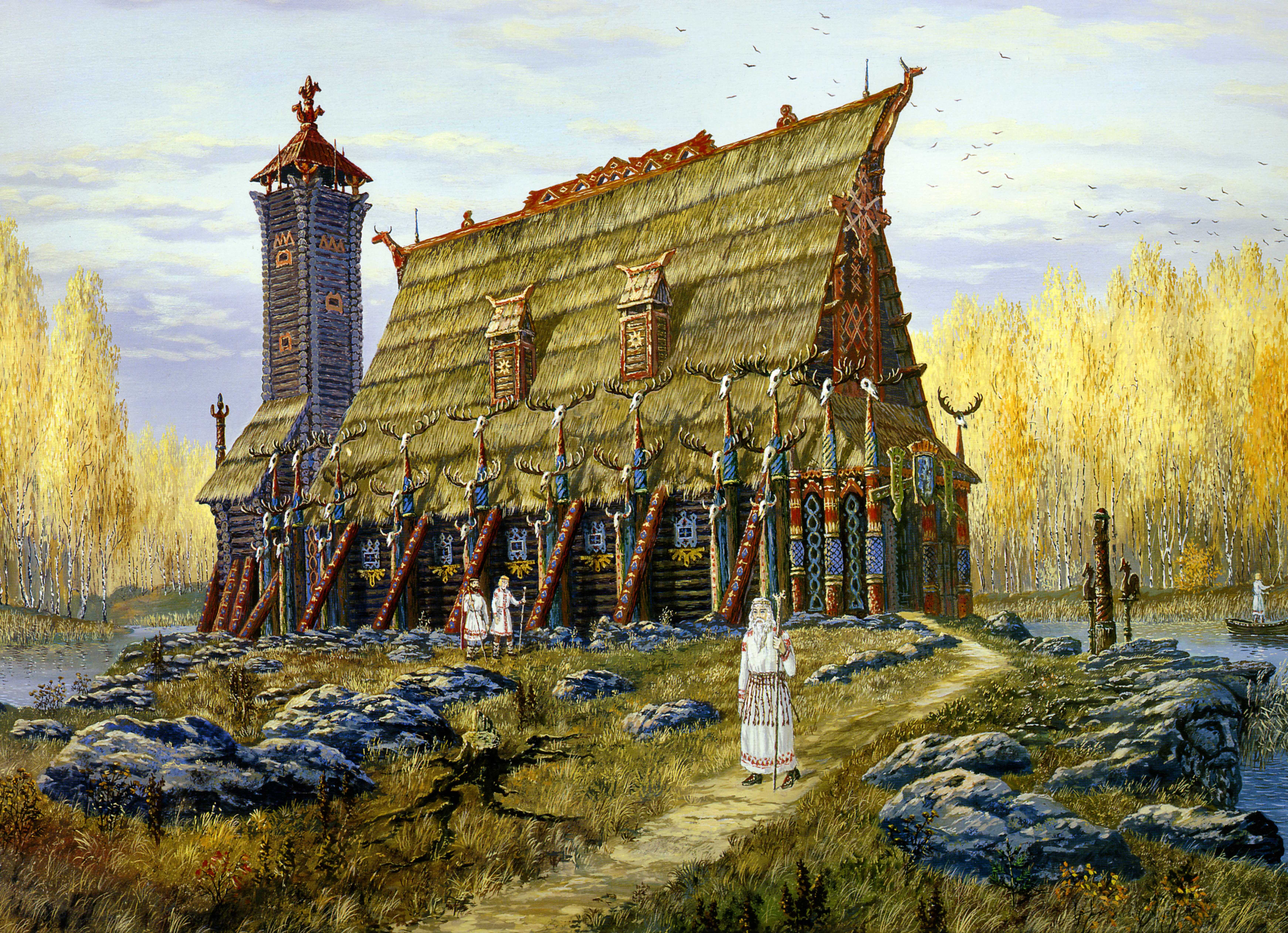 6968x5048 Wallpaper of Russian Painting
