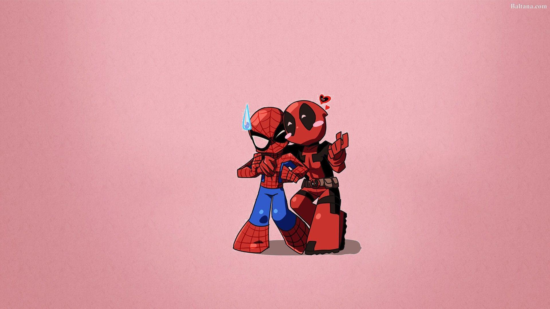 1920x1080 Deadpool HD Wallpaper Chibi Spiderman And Deadpool