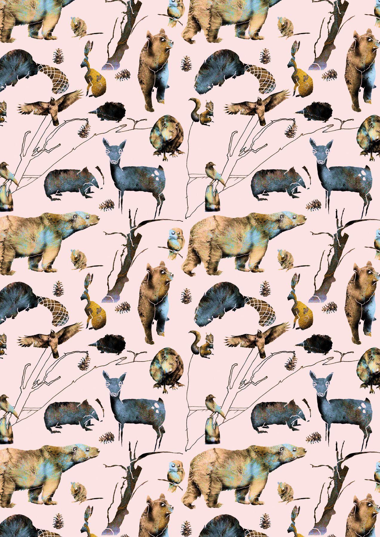 1273x1800 Beautiful illustration Nordic animals
