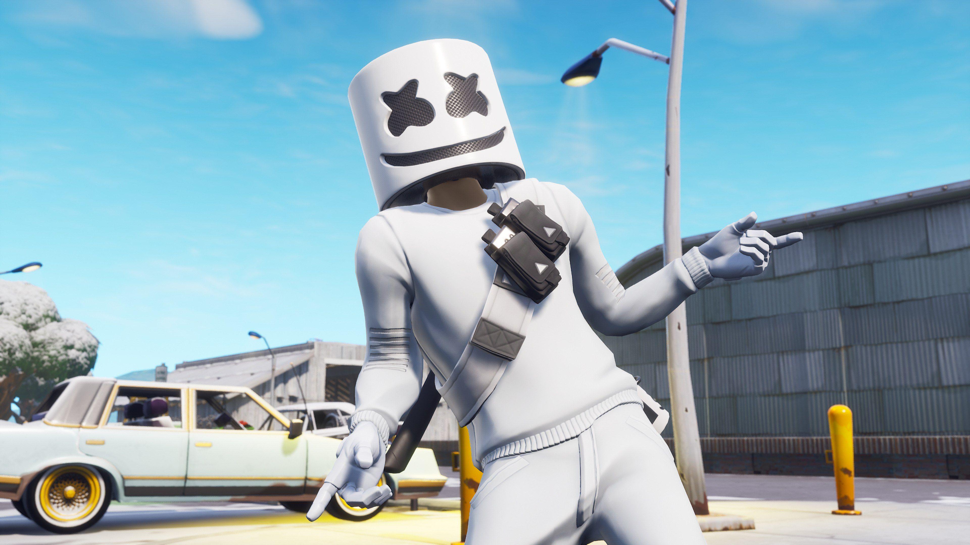 3840x2160 Marshmello Fortnite Skin Desktop Wallpaper 47919