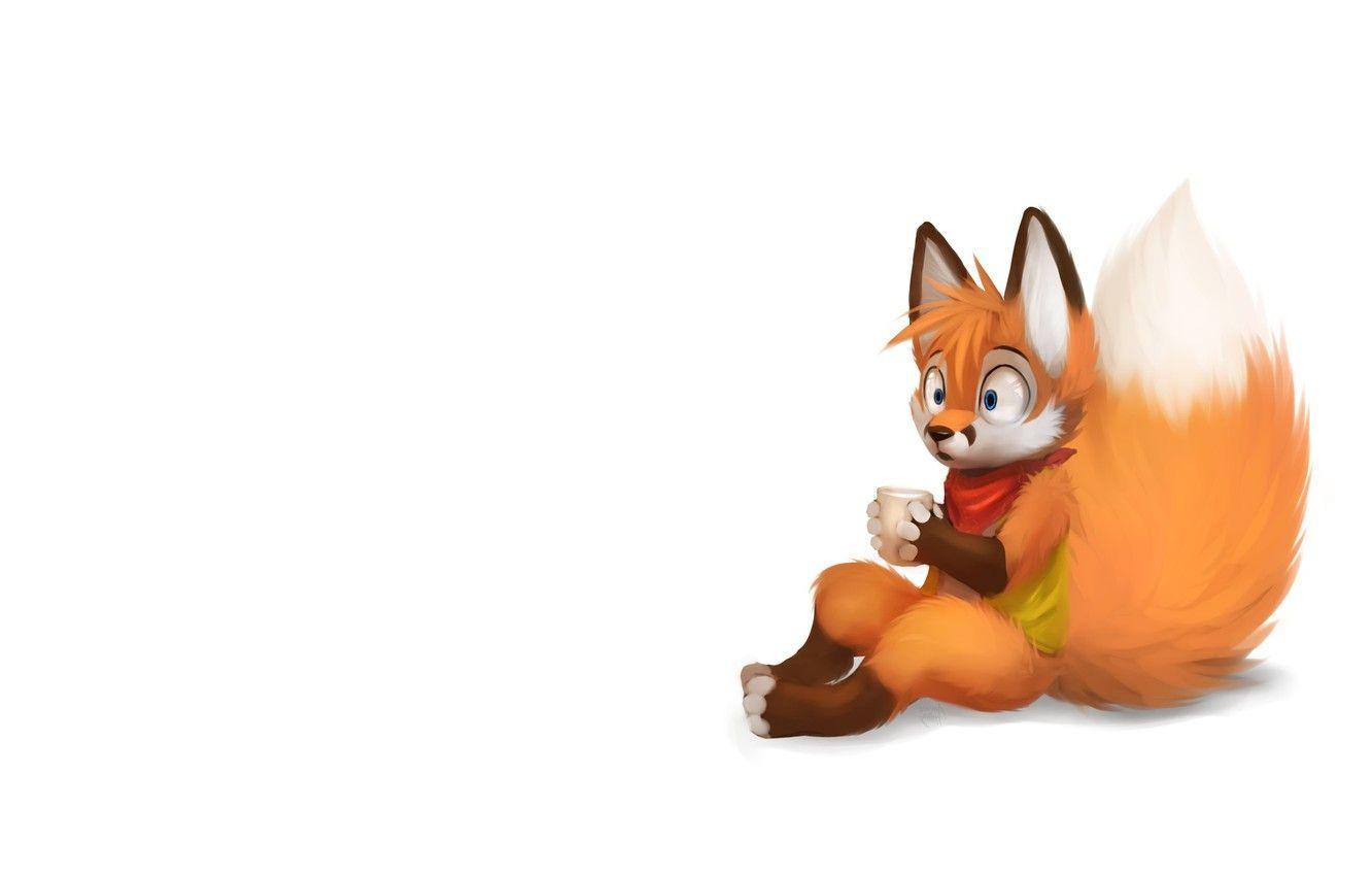 1332x850 Wallpaper anime, art, furry, children's. Fox image for desktop, section минимализм
