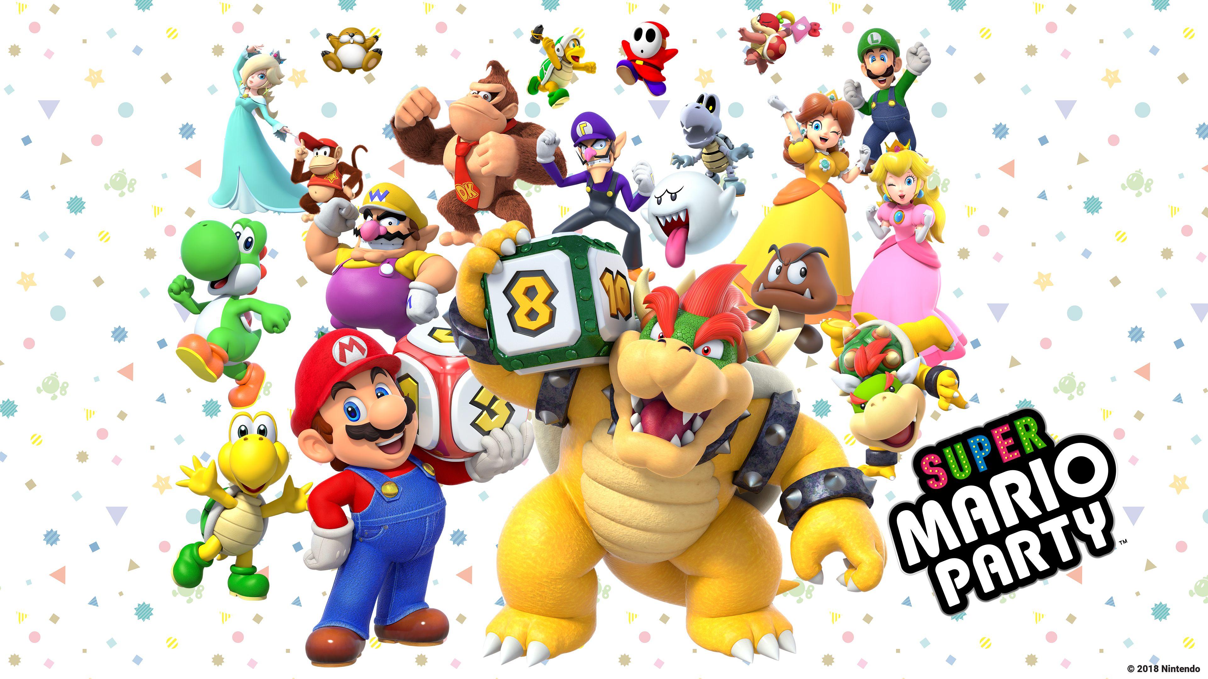3840x2160 Super Mario Party wallpaper from Club Nintendo. 3840x2160. I also got all the toad tracker wallpaper and pokemon lets go wallpaper if anyone wants them