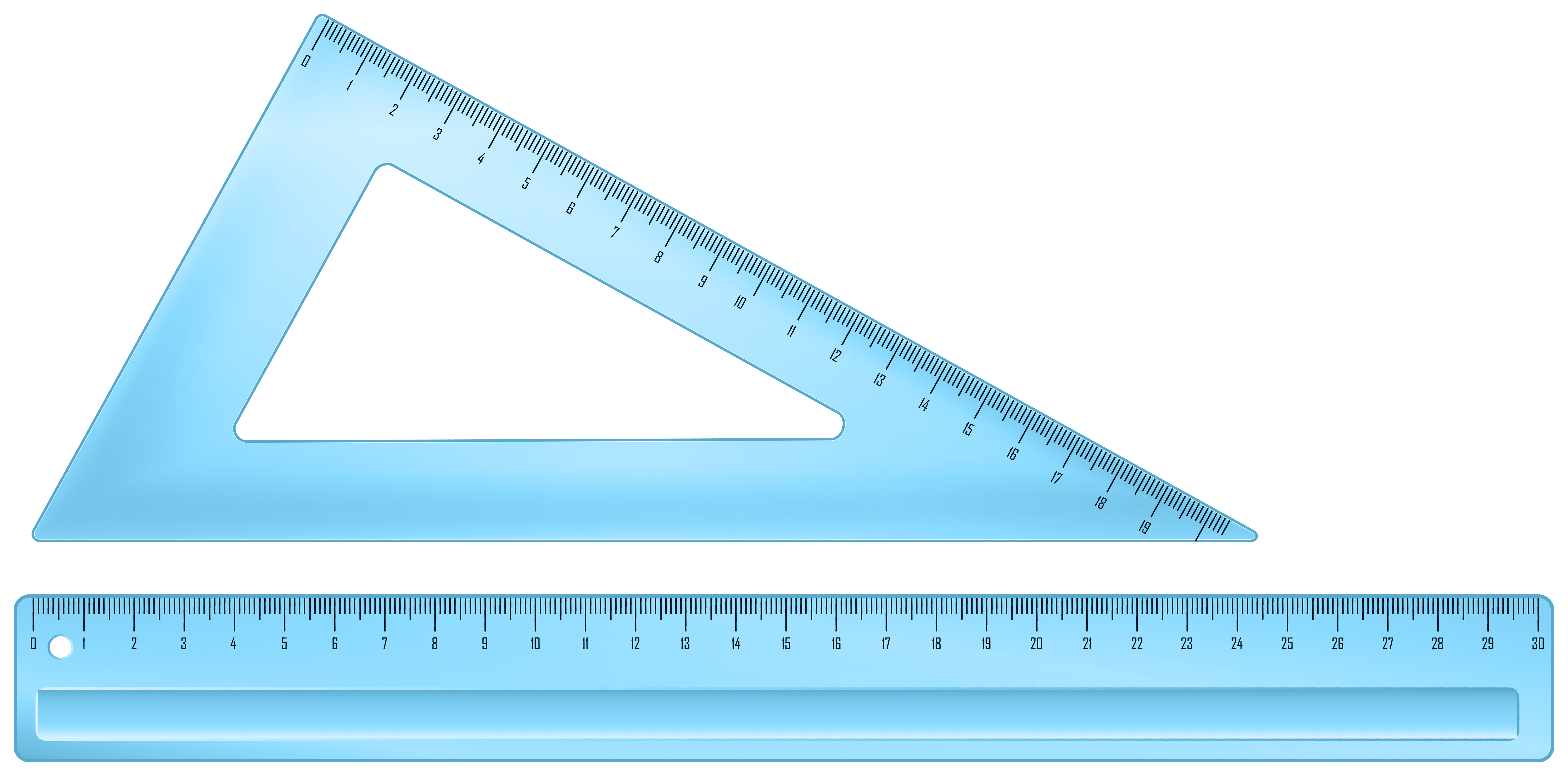 8000x3958 School Ruler Set PNG Clipart Quality Image And Transparent PNG Free Clipart