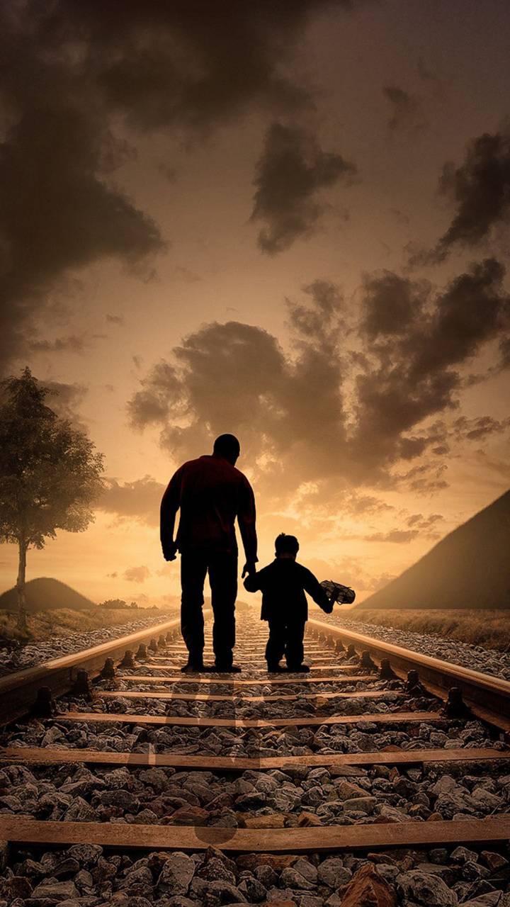 720x1280 father and son wallpaper
