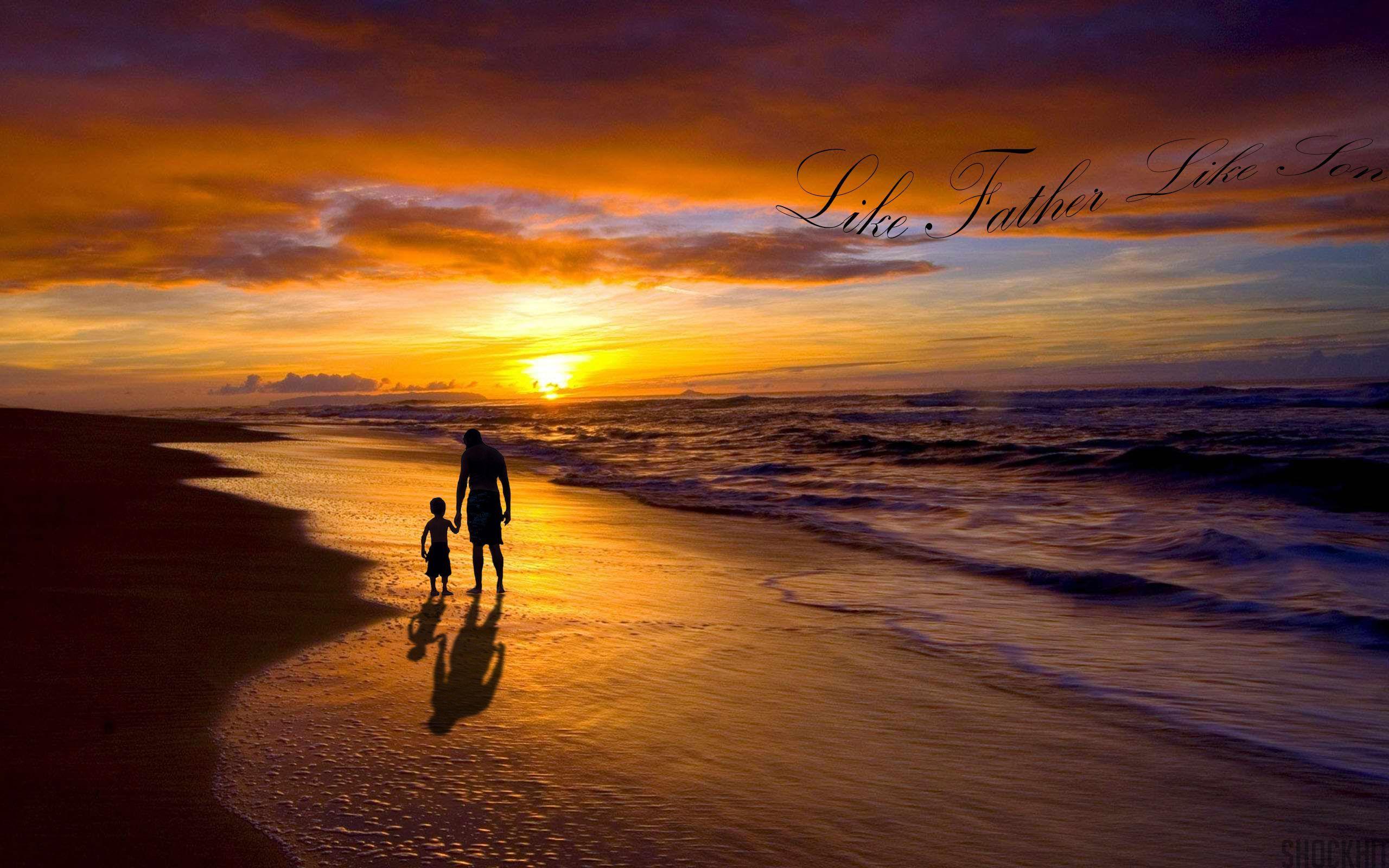 2560x1600 Father And Son Wallpaper