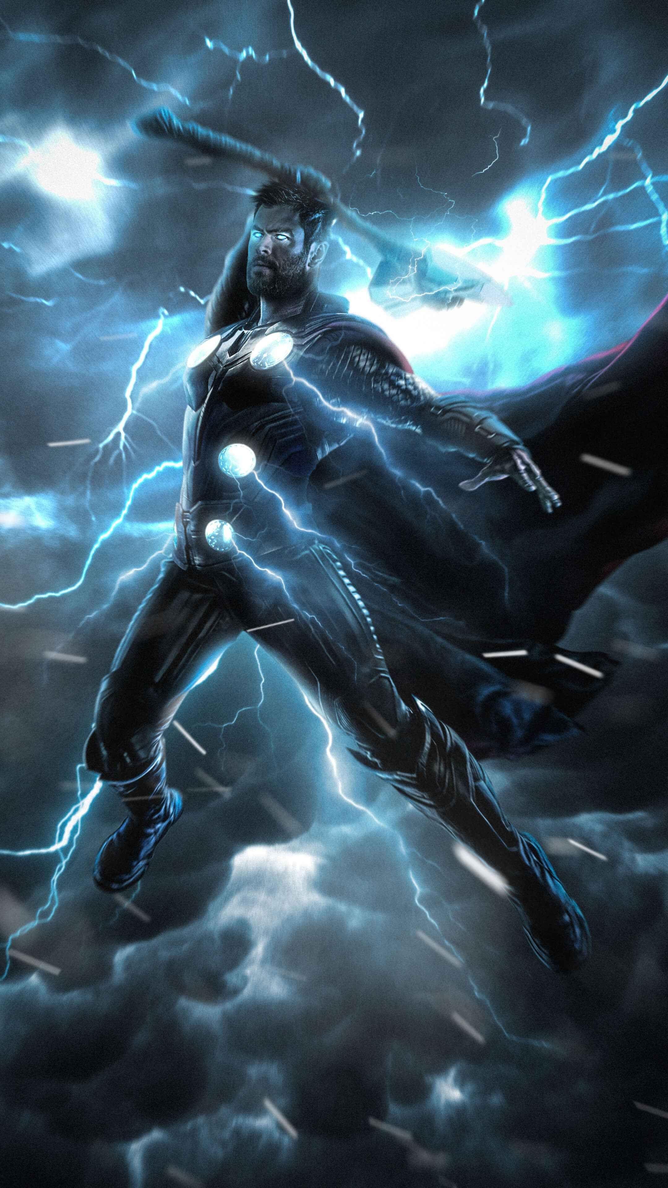 2160x3840 Thor Lightning Wallpaper