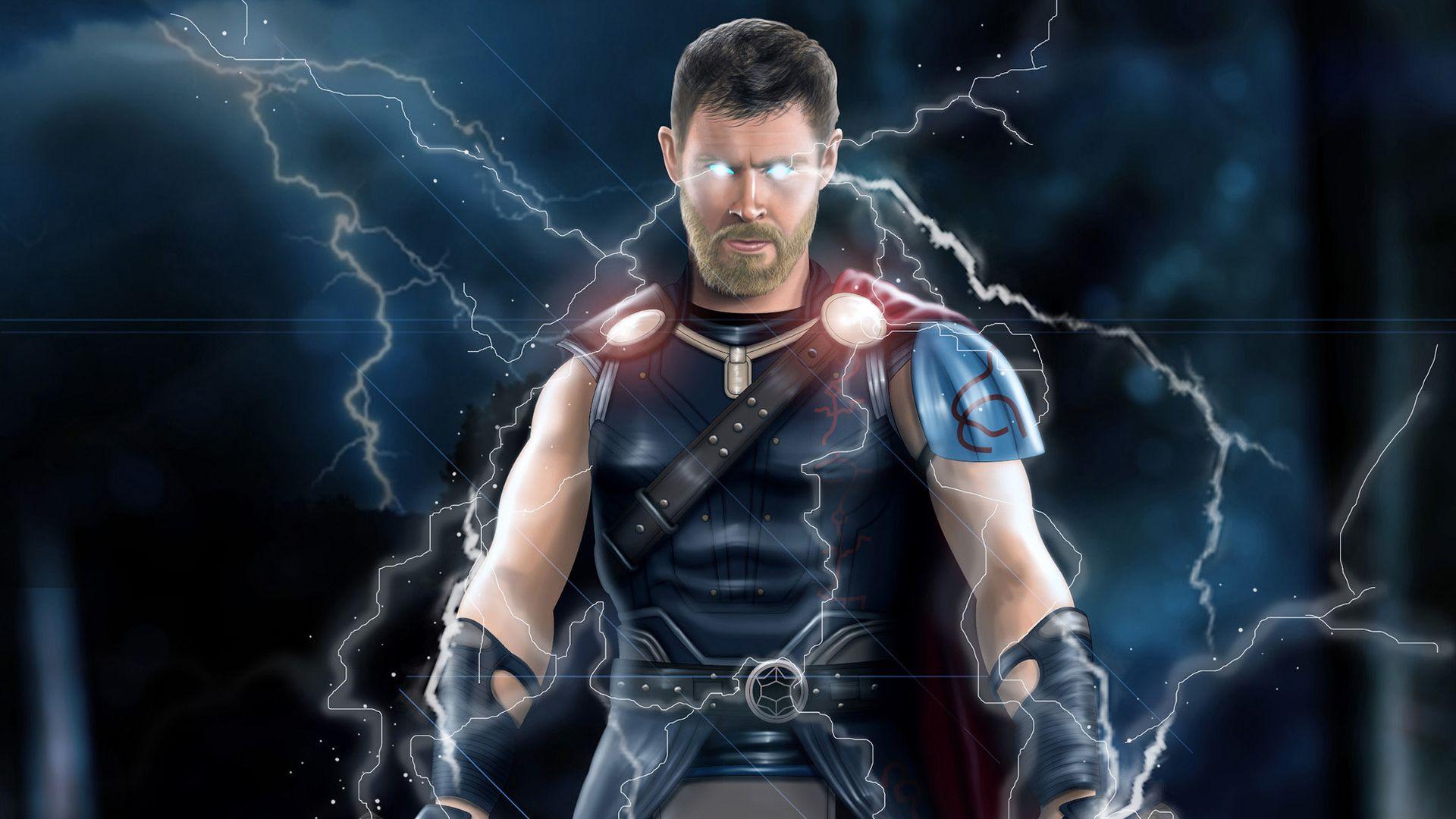 1920x1080 Thor Ragnarok Lightning