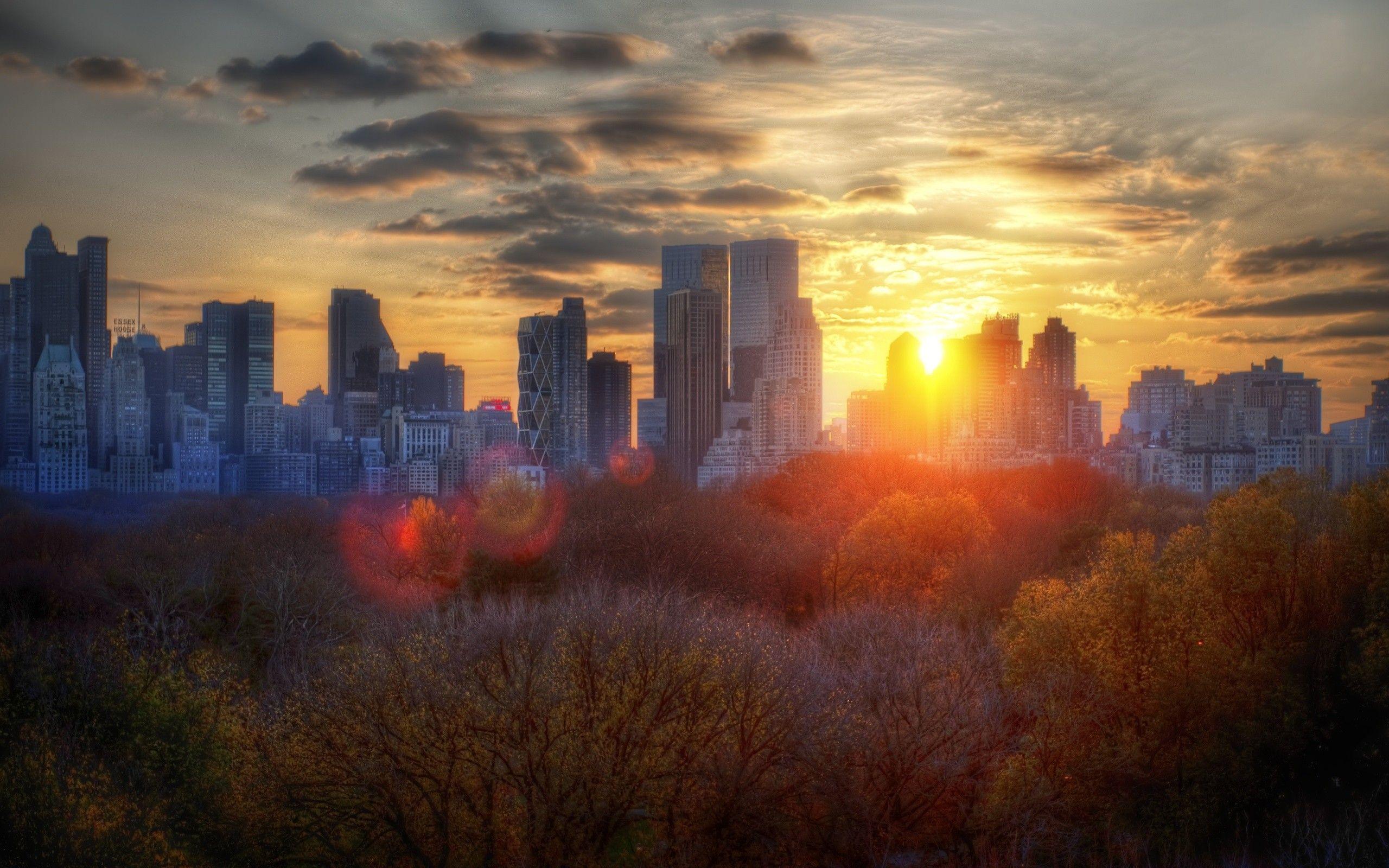 2560x1600 autumn, cityscapes, New York City wallpaper