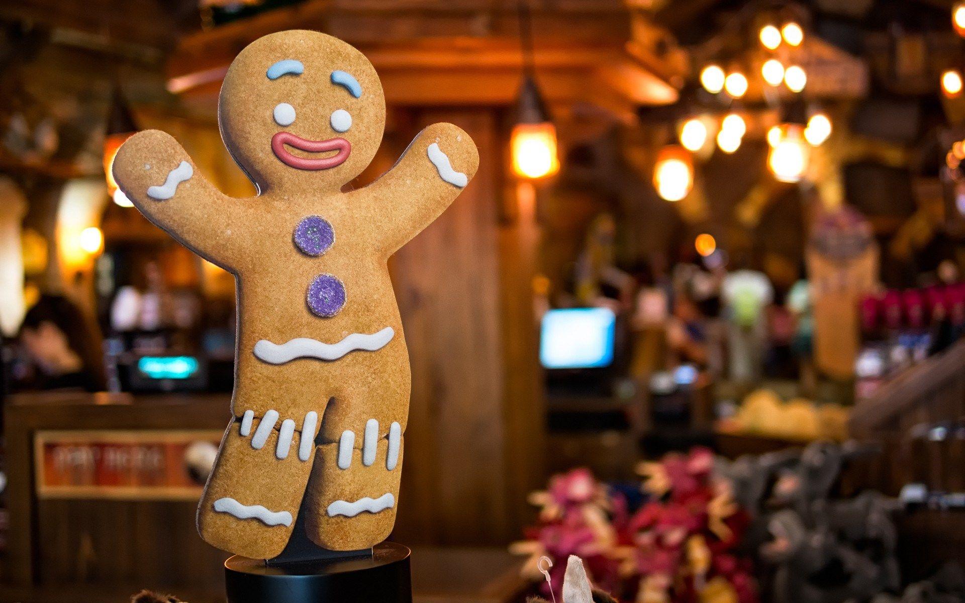 1920x1200 Gingerbread Man Biscuit Cookie Christmas wallpaperx1200